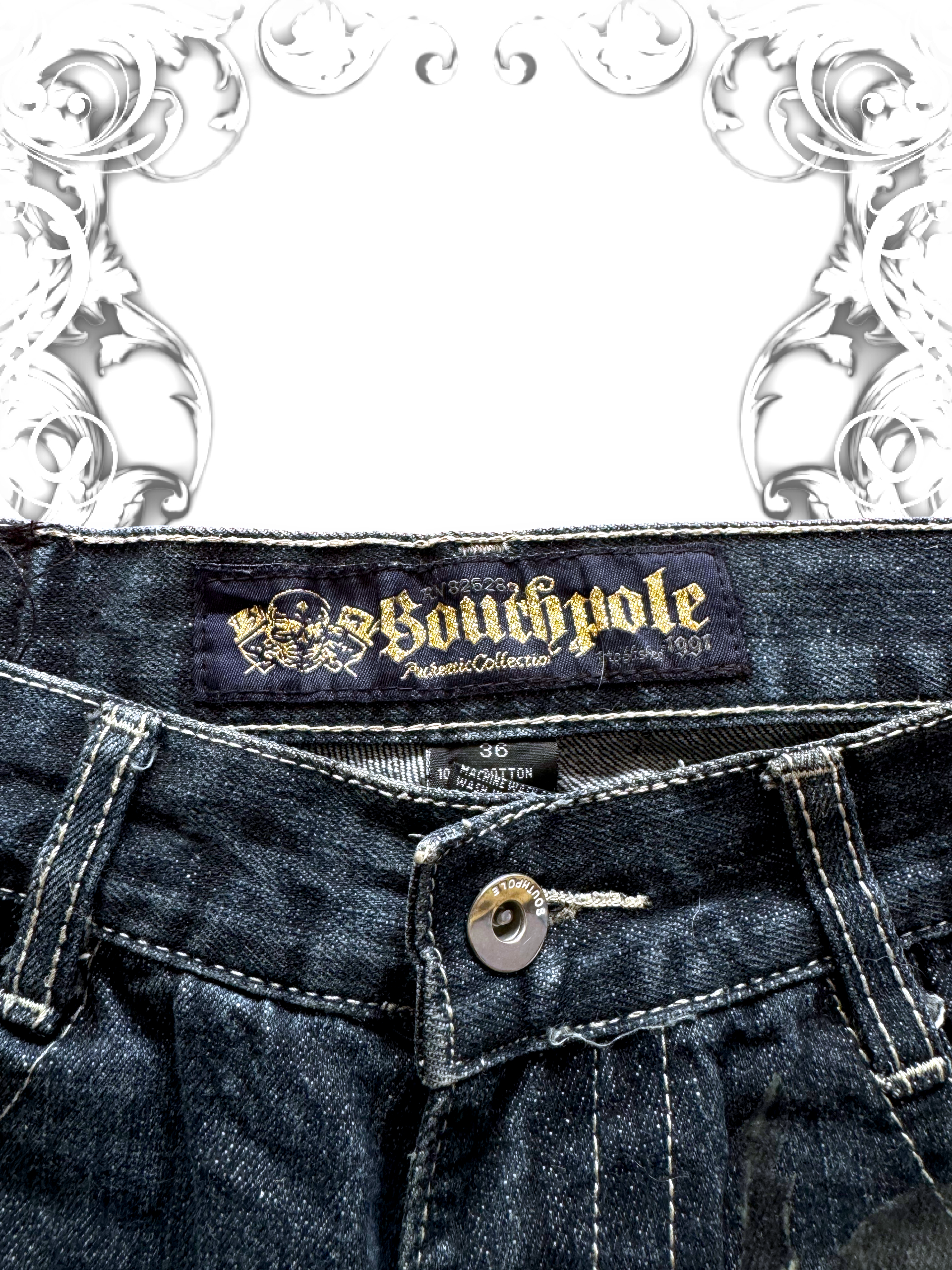 Rare Southpole Authentic Collection Crossbone Jorts