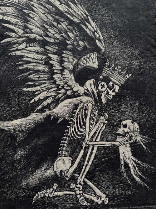 Affliction Winged Skeleton King 2000s Shirt