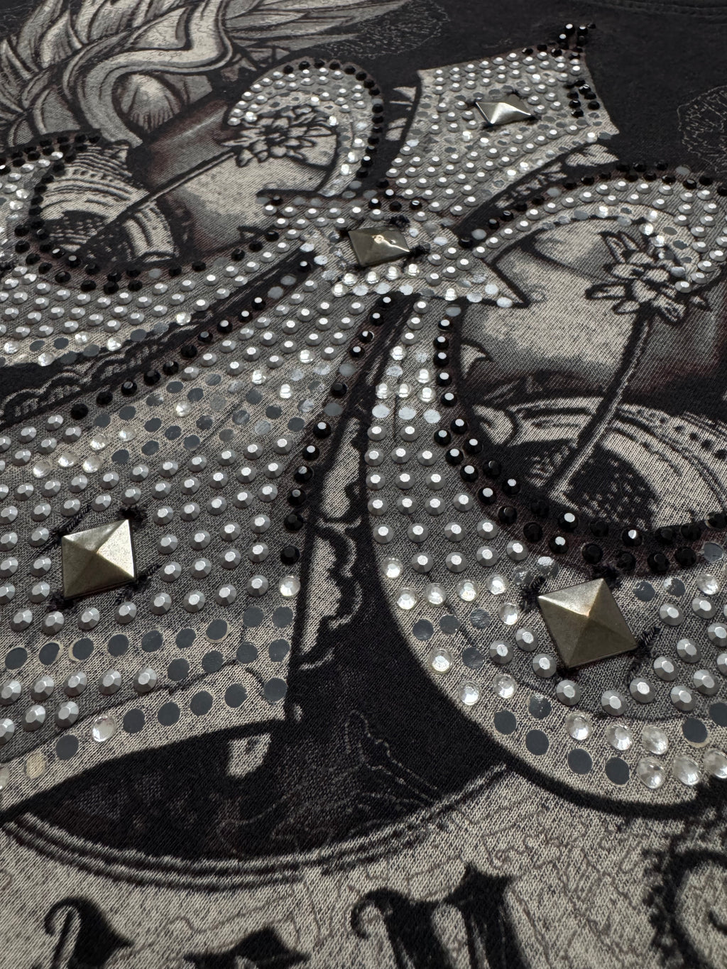 Crank Couture Studded Rhinestone T-Shirt