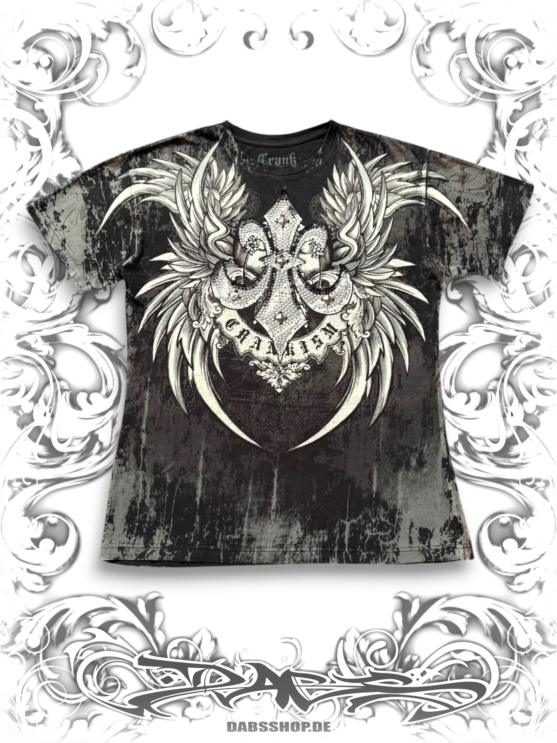 Crank Couture Studded Rhinestone T-Shirt