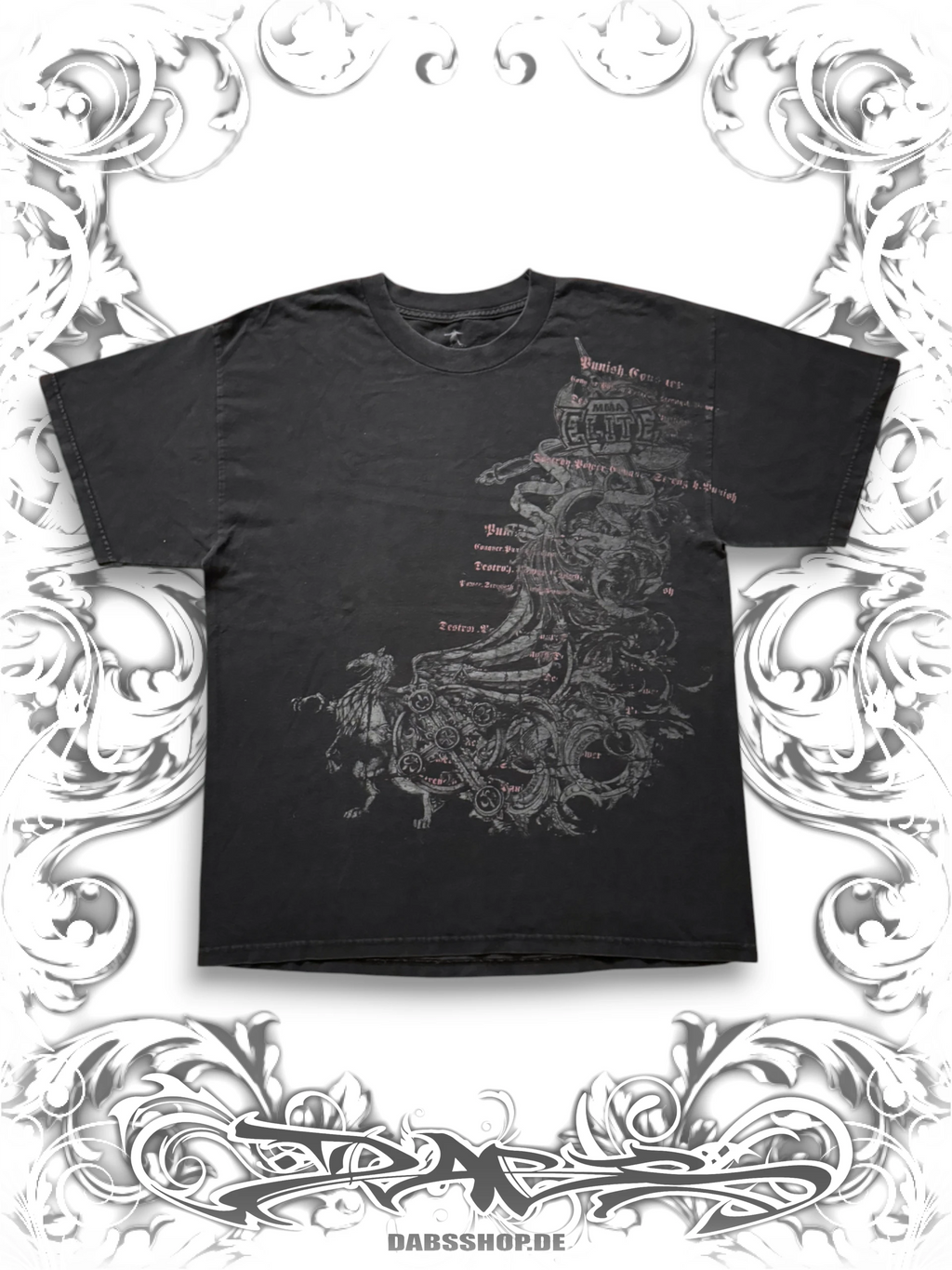 MMA Elite Black Grunge T-Shirt