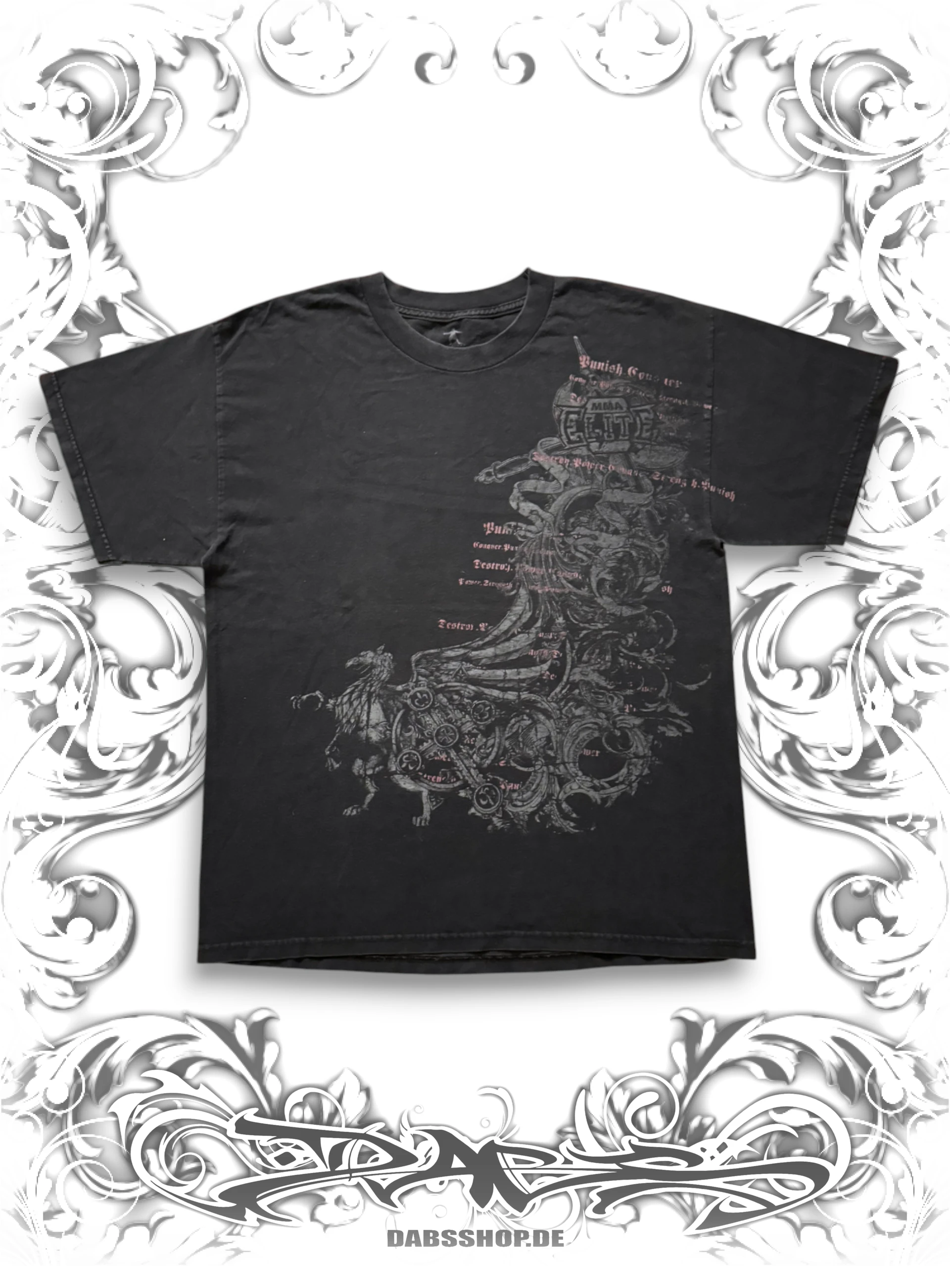 MMA Elite Black Grunge T-Shirt