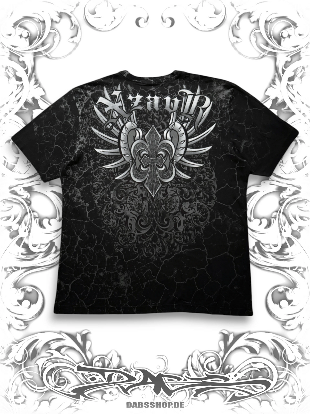Xzavier Winged Skulls Grunge AOP T-Shirt