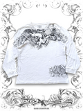 Ecko Unltd. Rare Armageddon longsleeve with skull and eye of providence graphic print in Hip Hop style