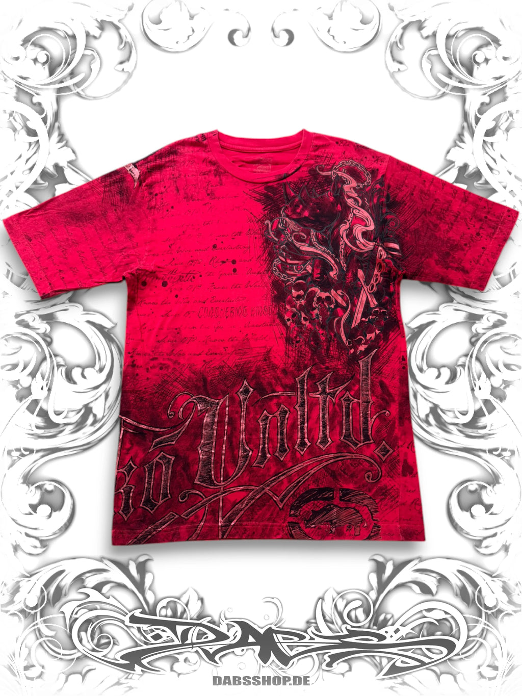 Ecko Unltd. Grunge Skull Pile AOP Shirt