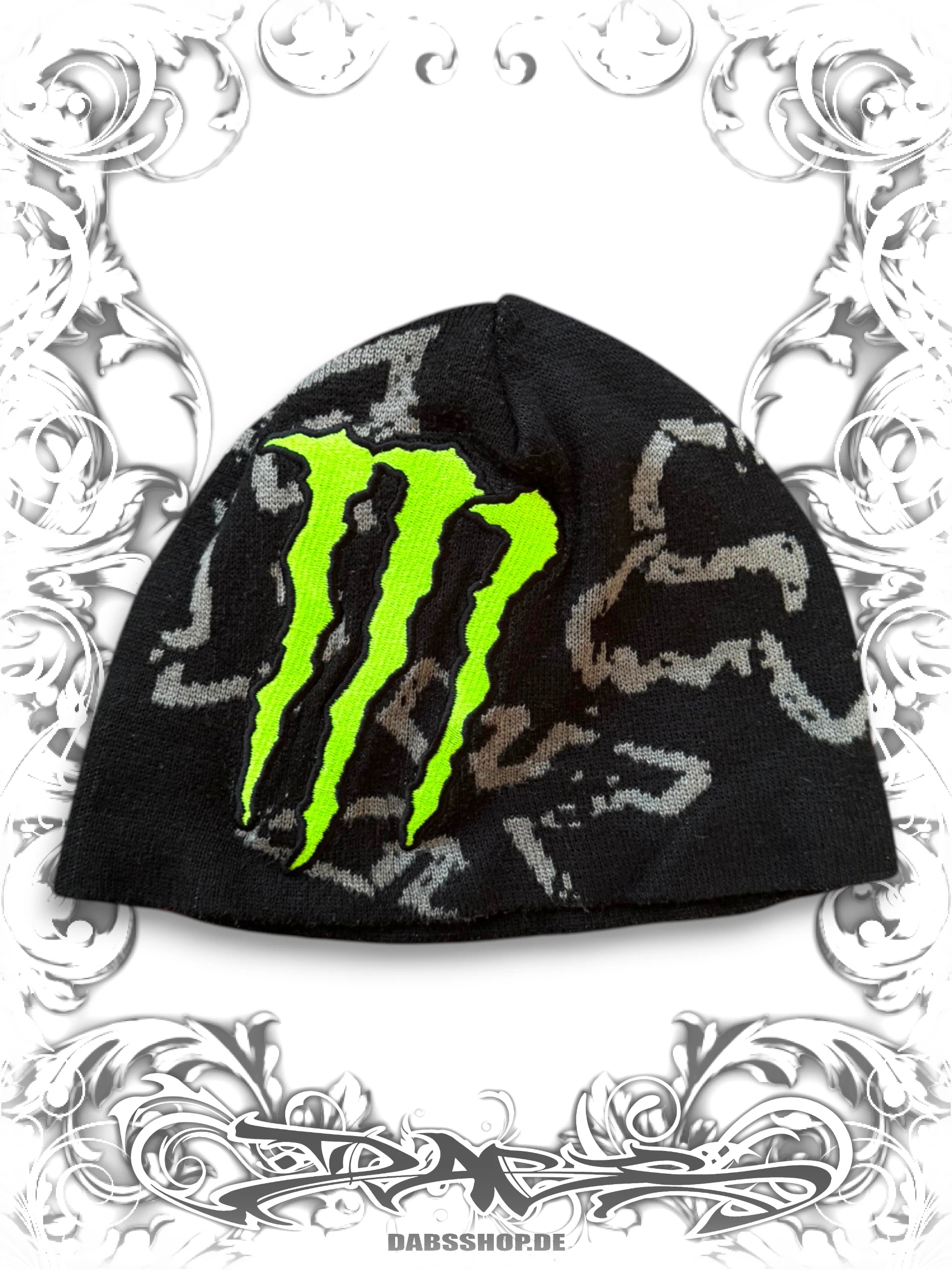 Fox Racing x Monster Embroidered 2000s Beanie