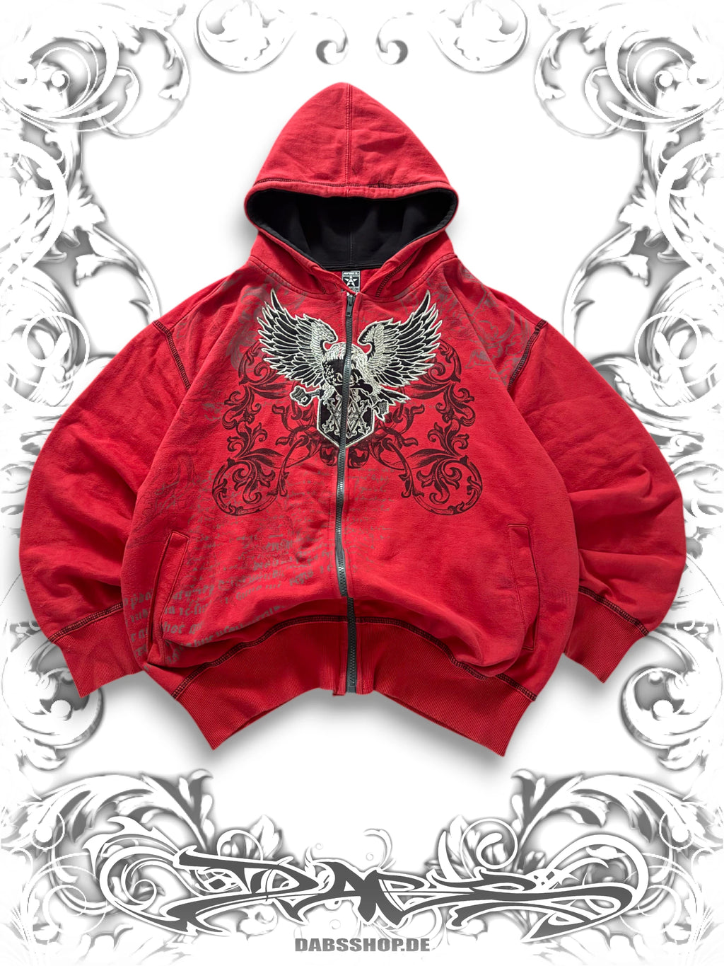 Avirex Embroidered Phoenix 2000s Zip Hoodie