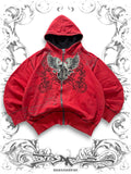 Avirex Embroidered Phoenix 2000s Zip Hoodie
