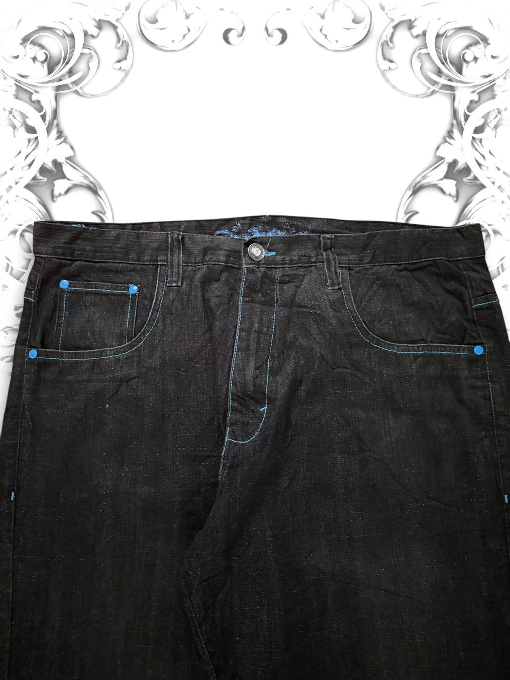 Vintage Embroidered Baggy Pants