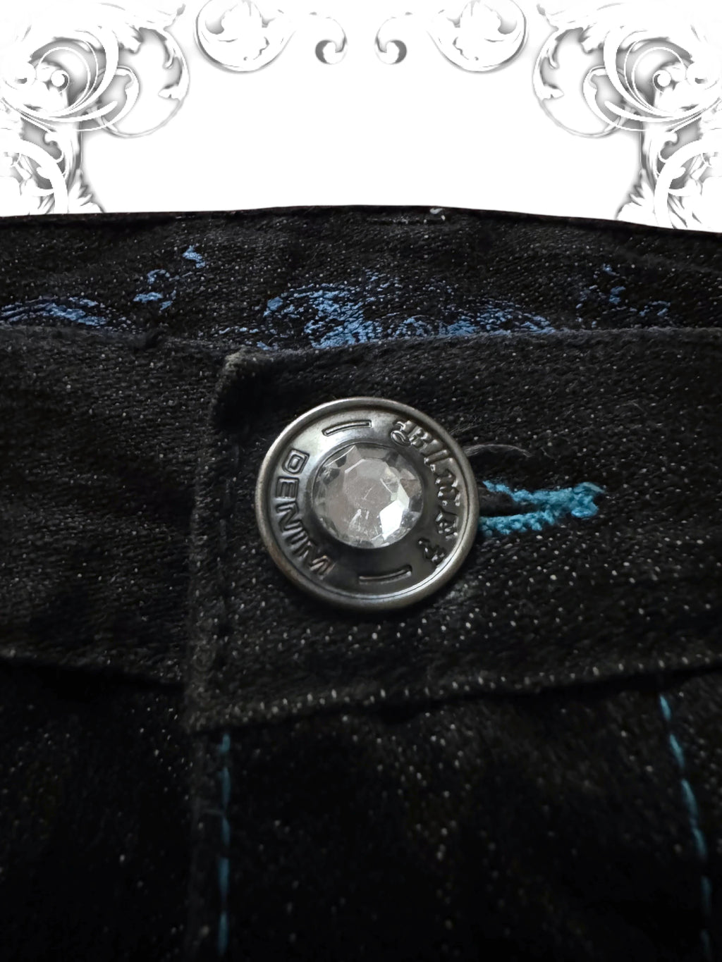 Vintage Embroidered Baggy Pants