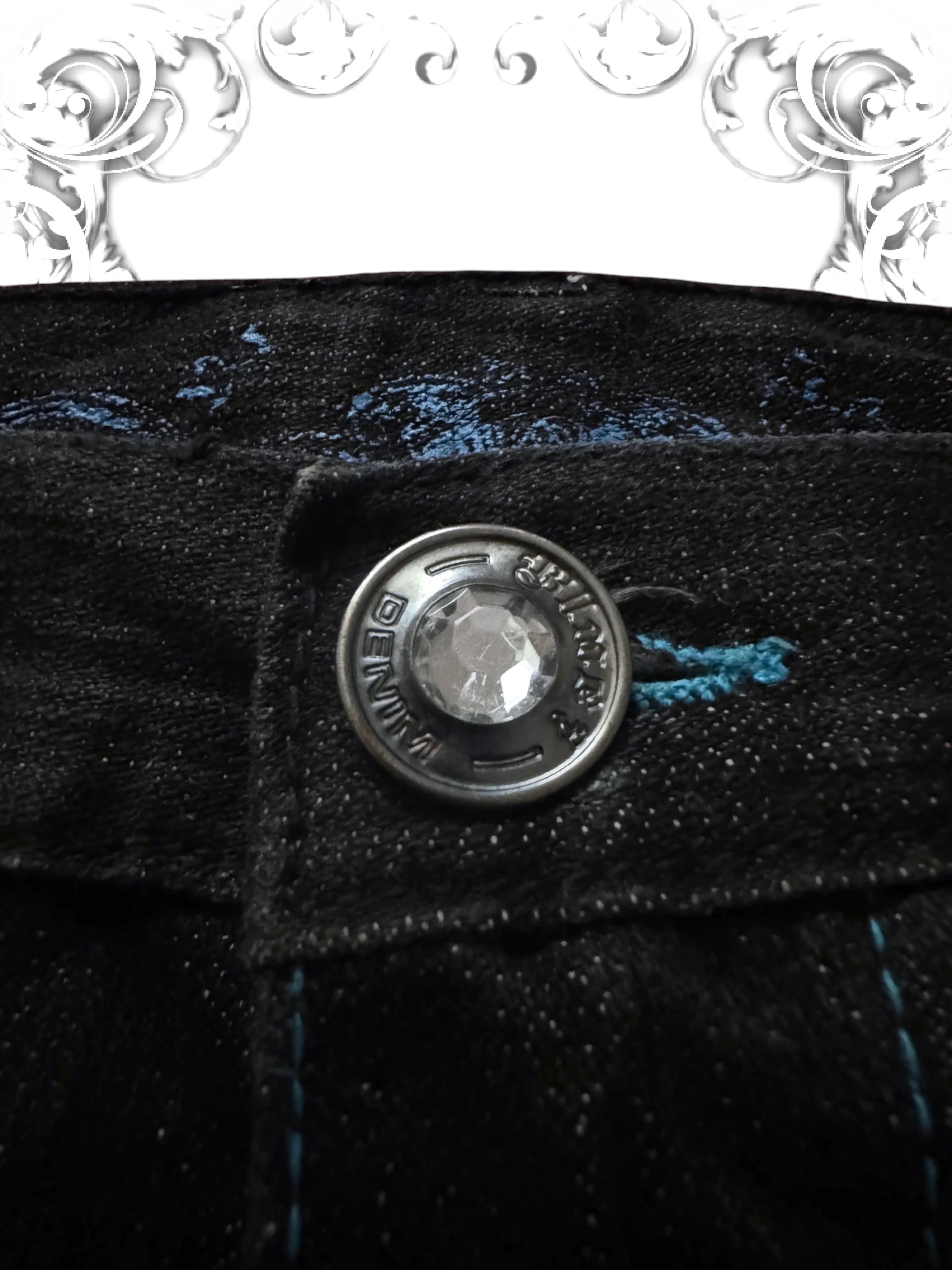 Vintage Embroidered Baggy Pants