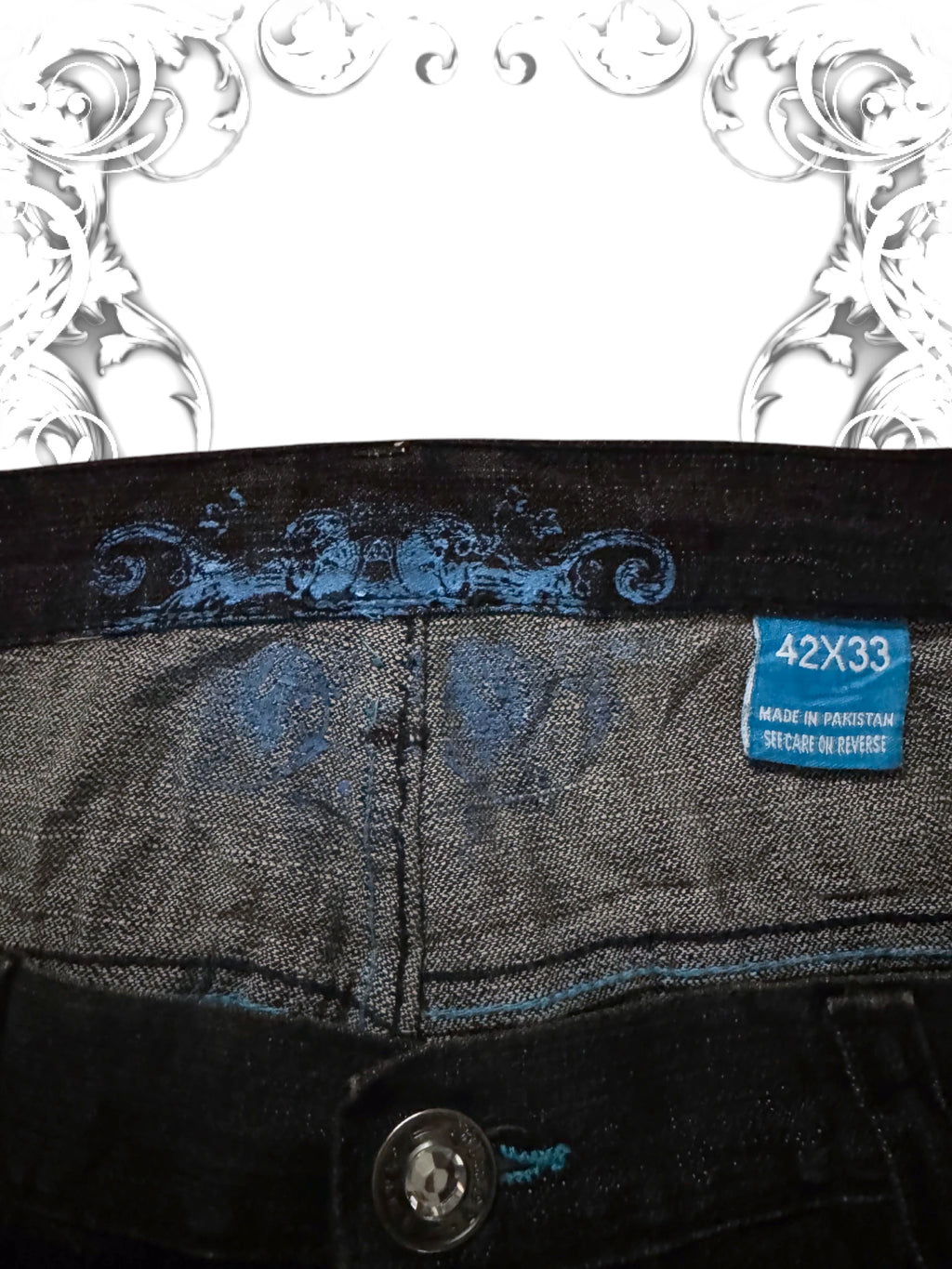 Vintage Embroidered Baggy Pants