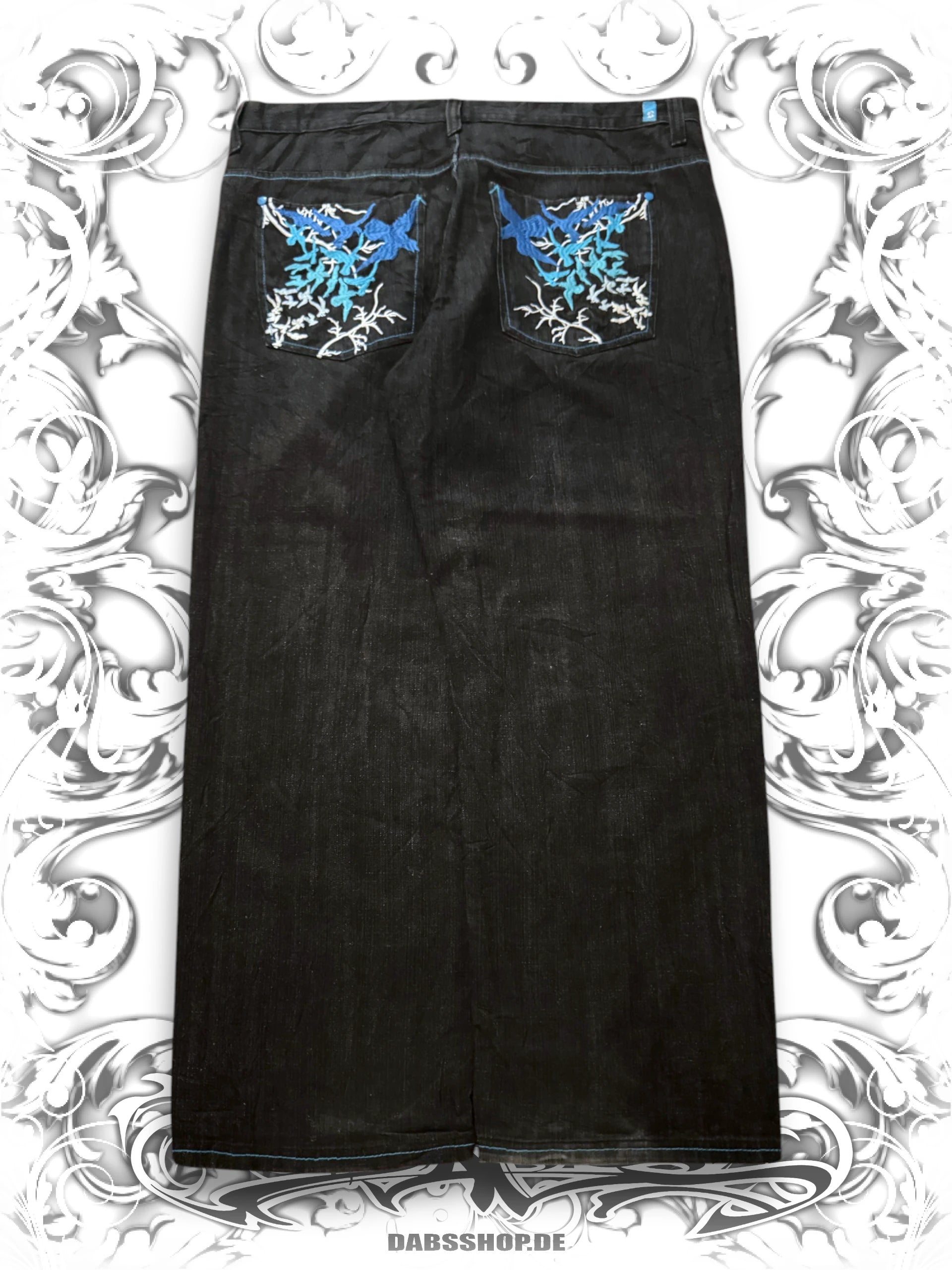 Vintage Embroidered Baggy Pants