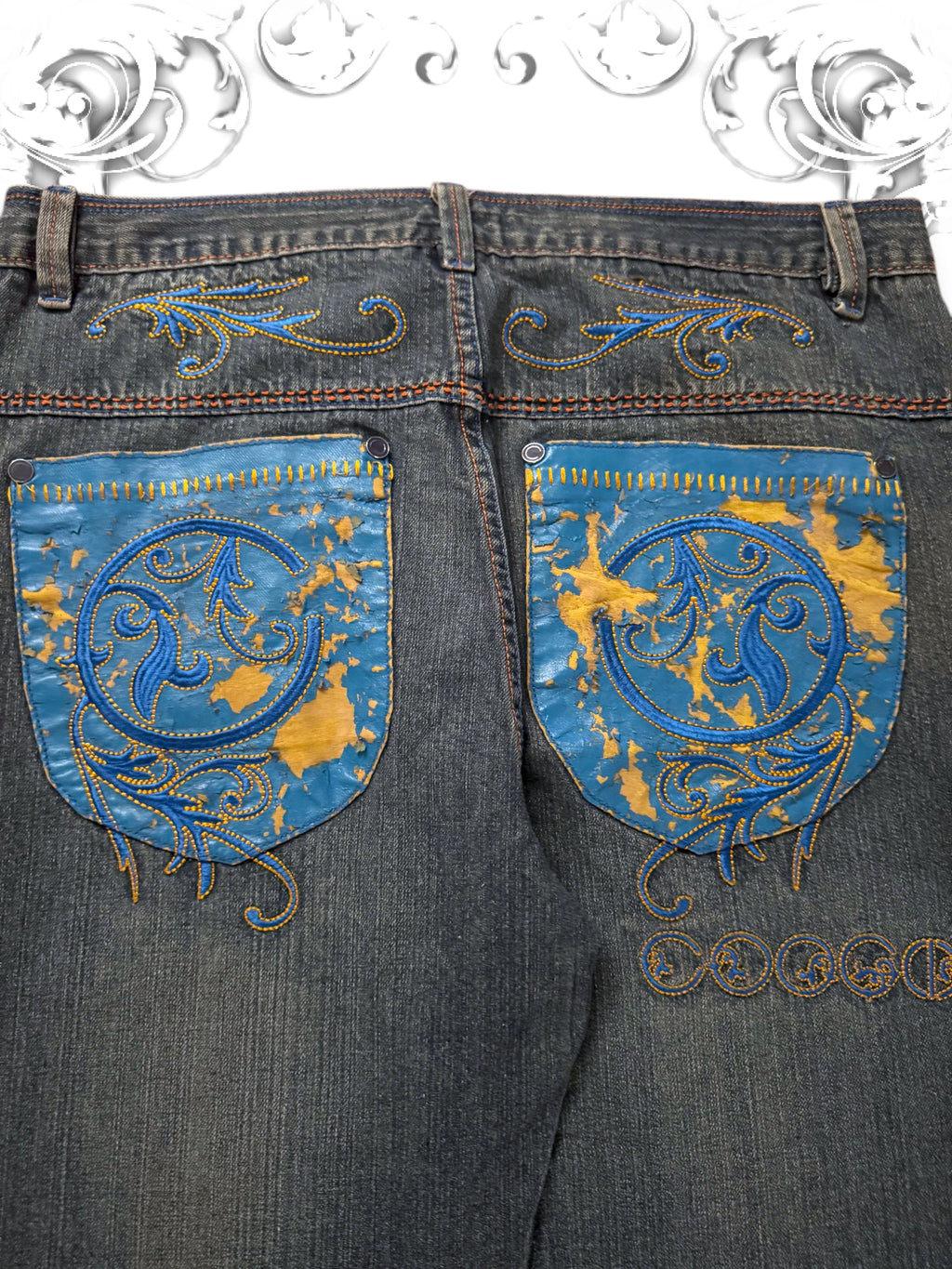 Coogi Embroidered Vintage Baggy Pants