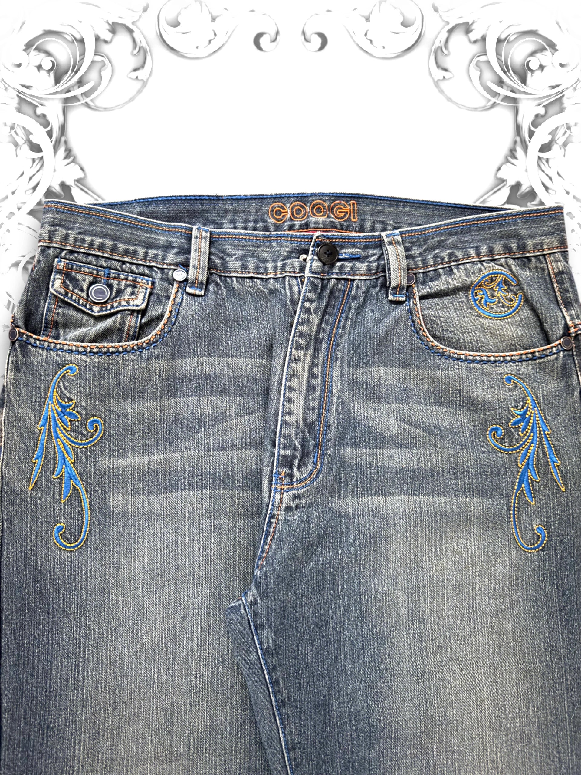 Coogi Embroidered Vintage Baggy Pants