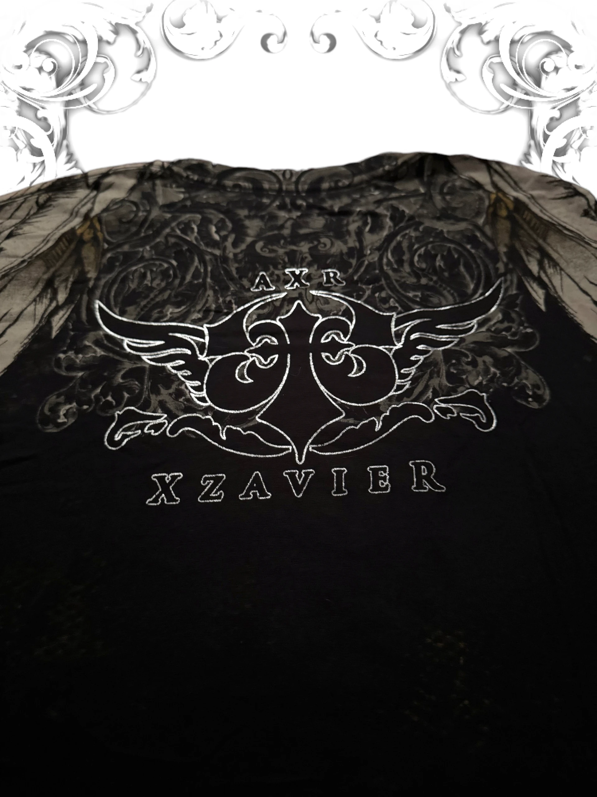Xzavier Rhinestone Cross Grunge T-Shirt