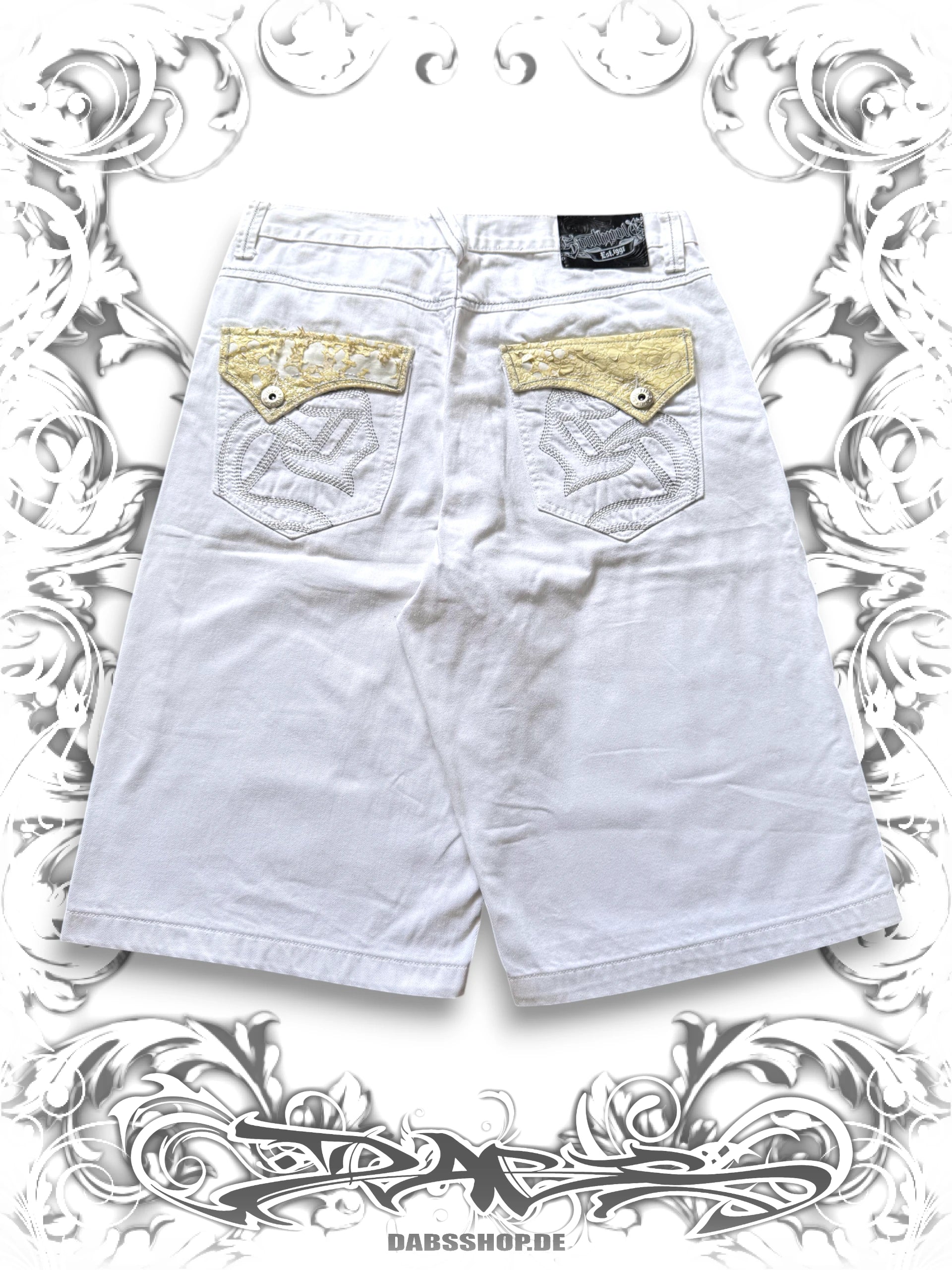 Southpole Silver Tab Reptile Texture Baggy Jorts
