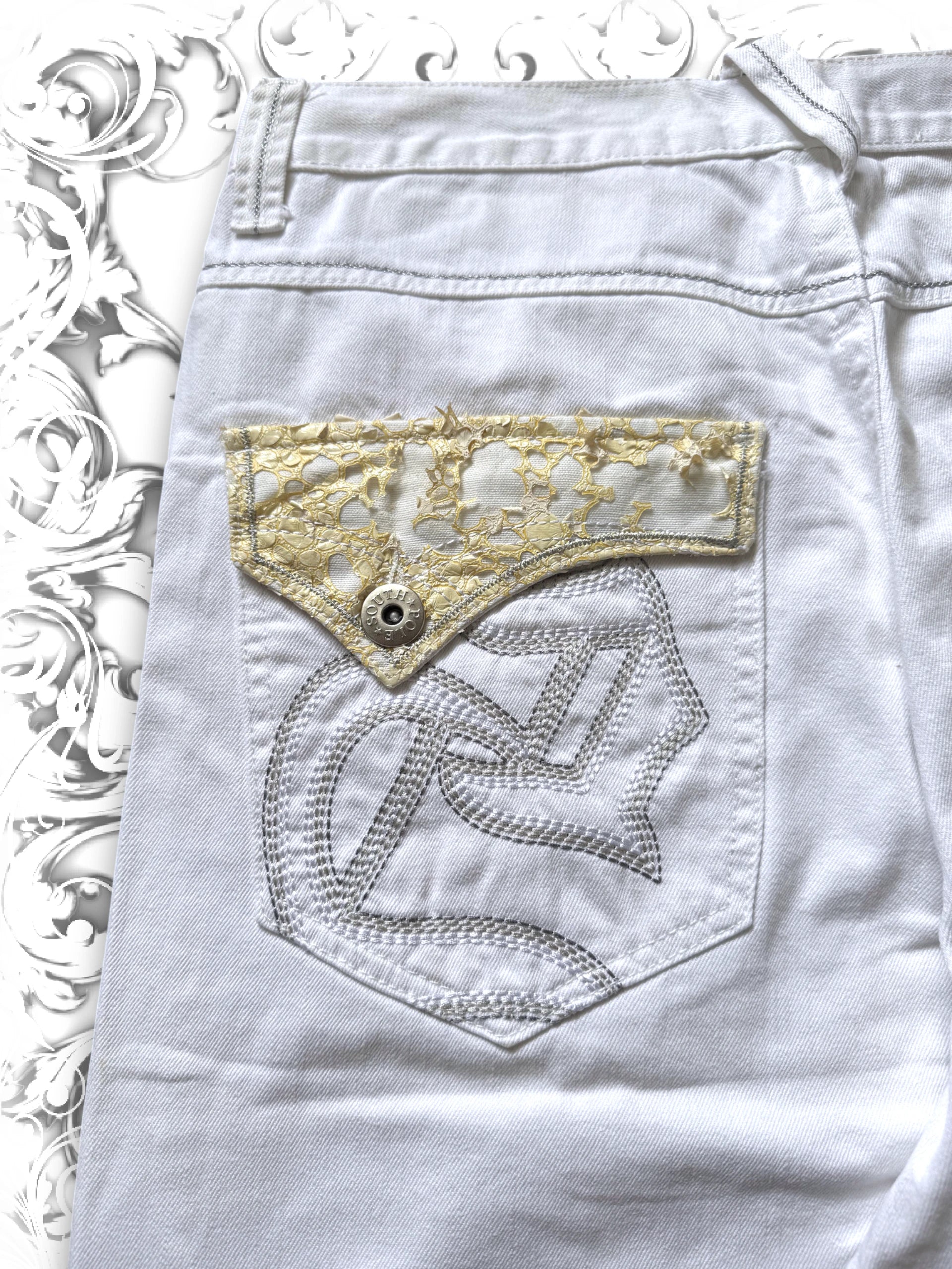 Southpole Silver Tab Reptile Texture Baggy Jorts