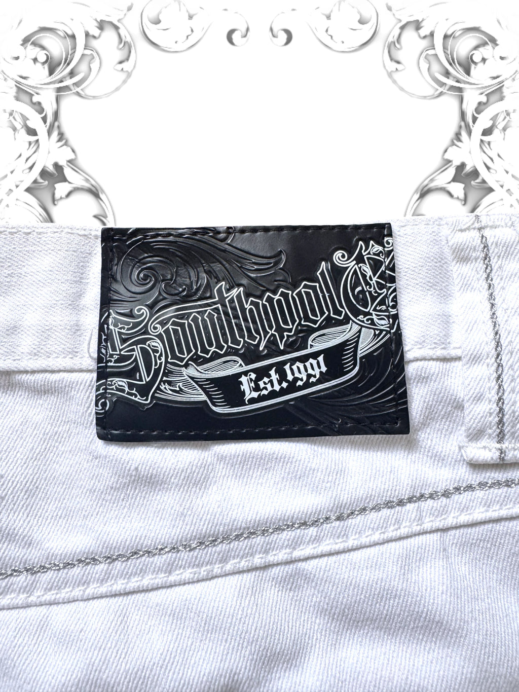 Southpole Silver Tab Reptile Texture Baggy Jorts