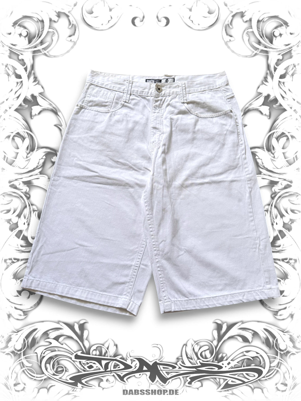 Southpole Silver Tab Reptile Texture Baggy Jorts