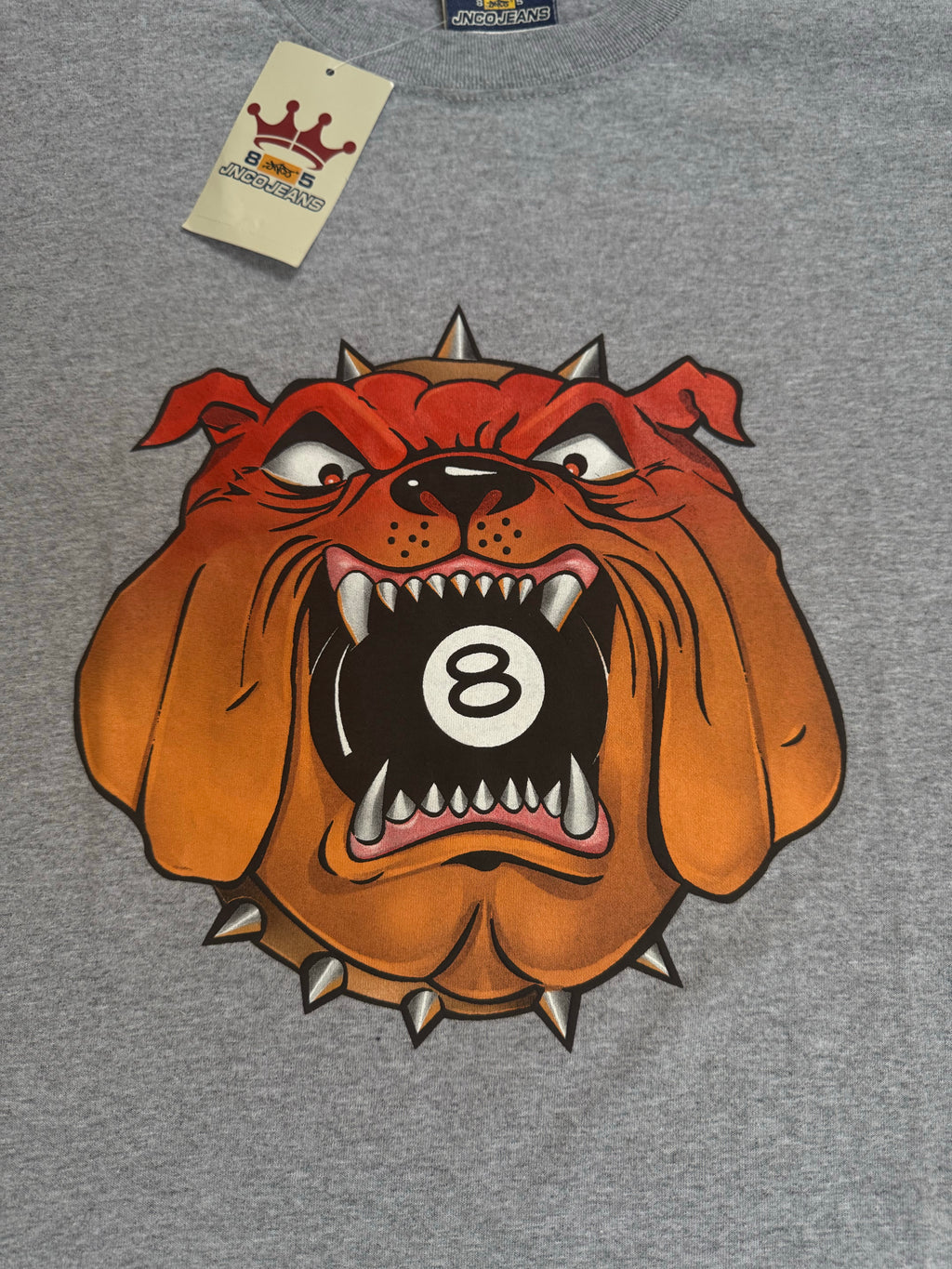 Rare JNCO Deadstock Bulldog 8-Ball Shirt