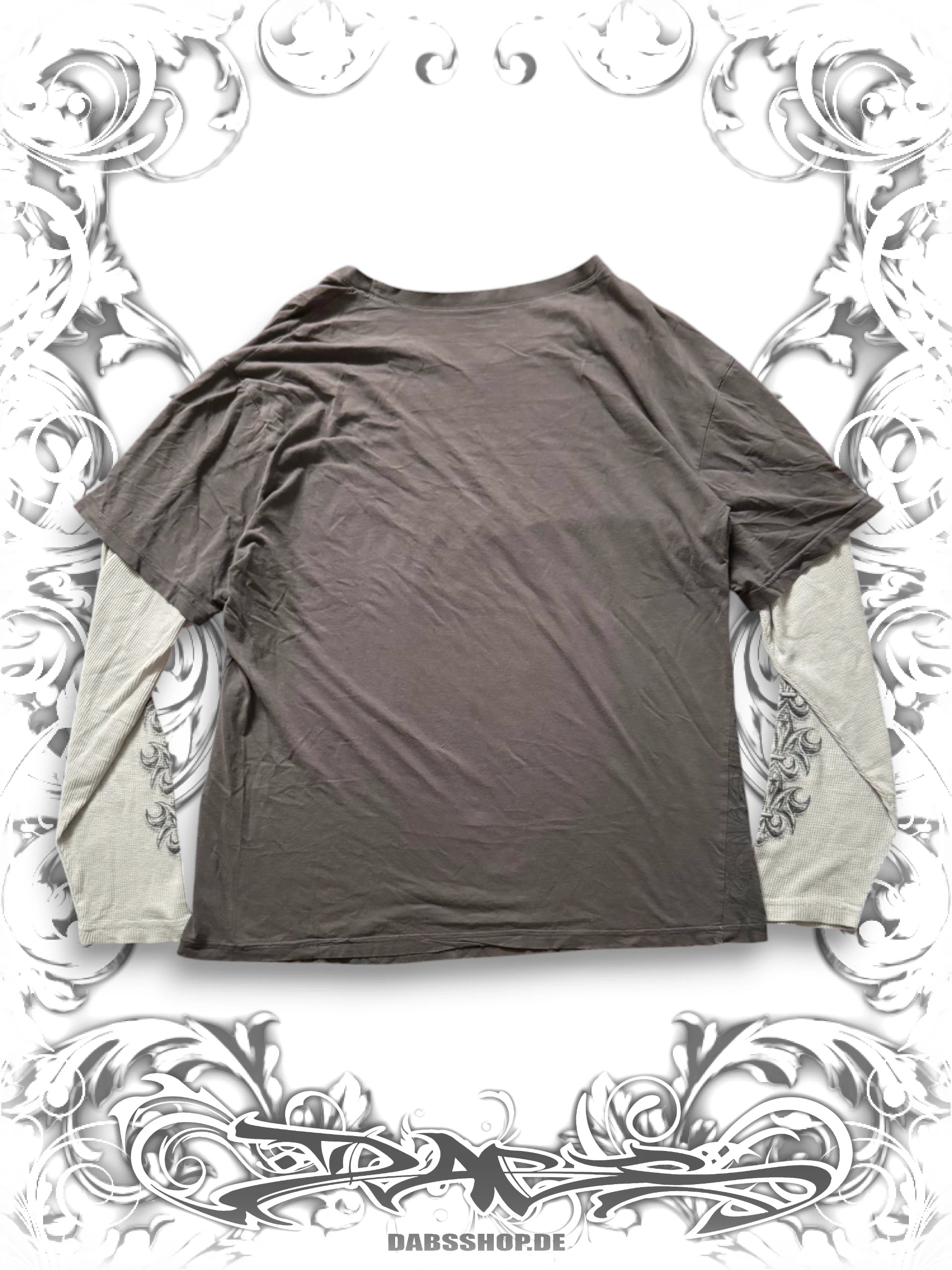 MMA Elite 2000s Heraldic Eagle Layered Longsleeve