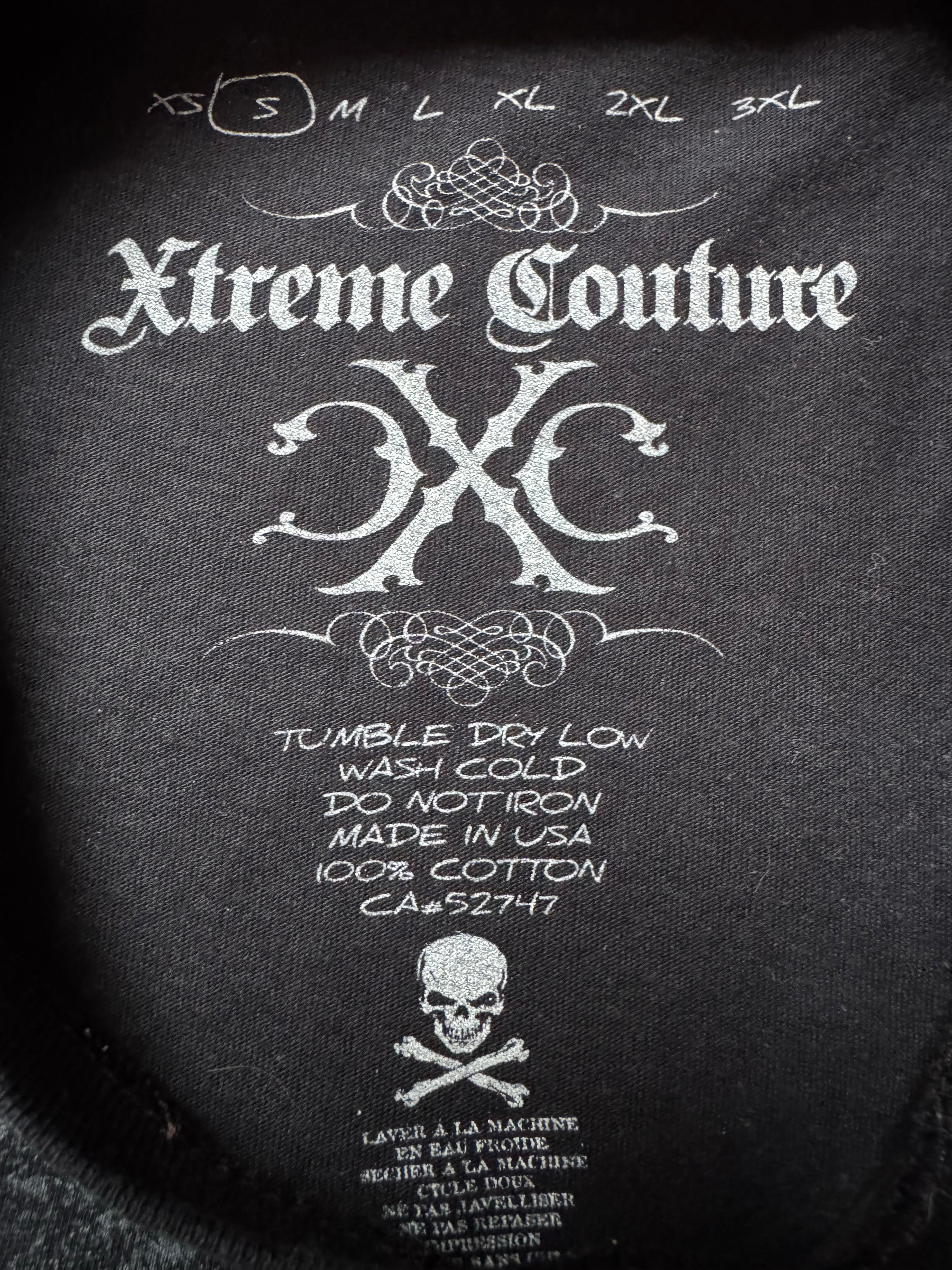 Xtreme Couture Triple Skull Grunge Shirt