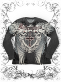 Rare Raw State Winged Skull Longsleeve