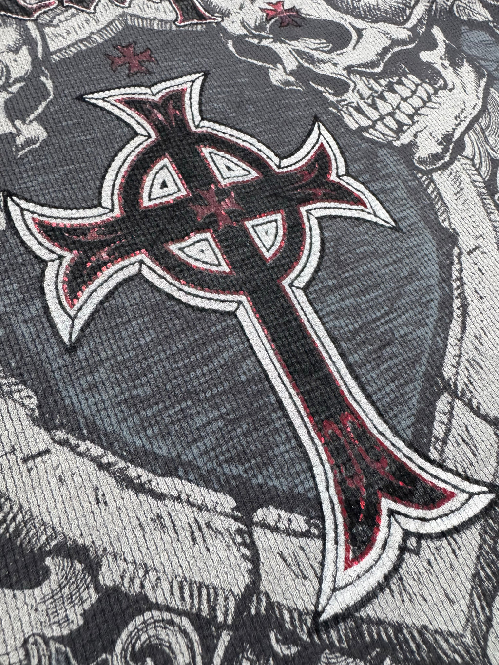 Rare Raw State Winged Skull Longsleeve