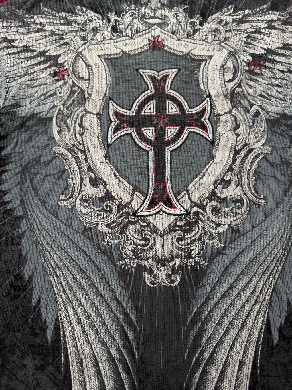 Rare Raw State Winged Skull Longsleeve