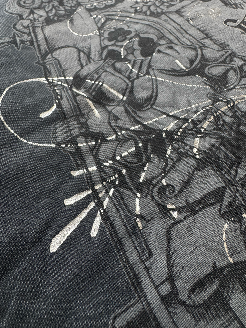 Rare Affliction Crowned Skull Zip Hoodie