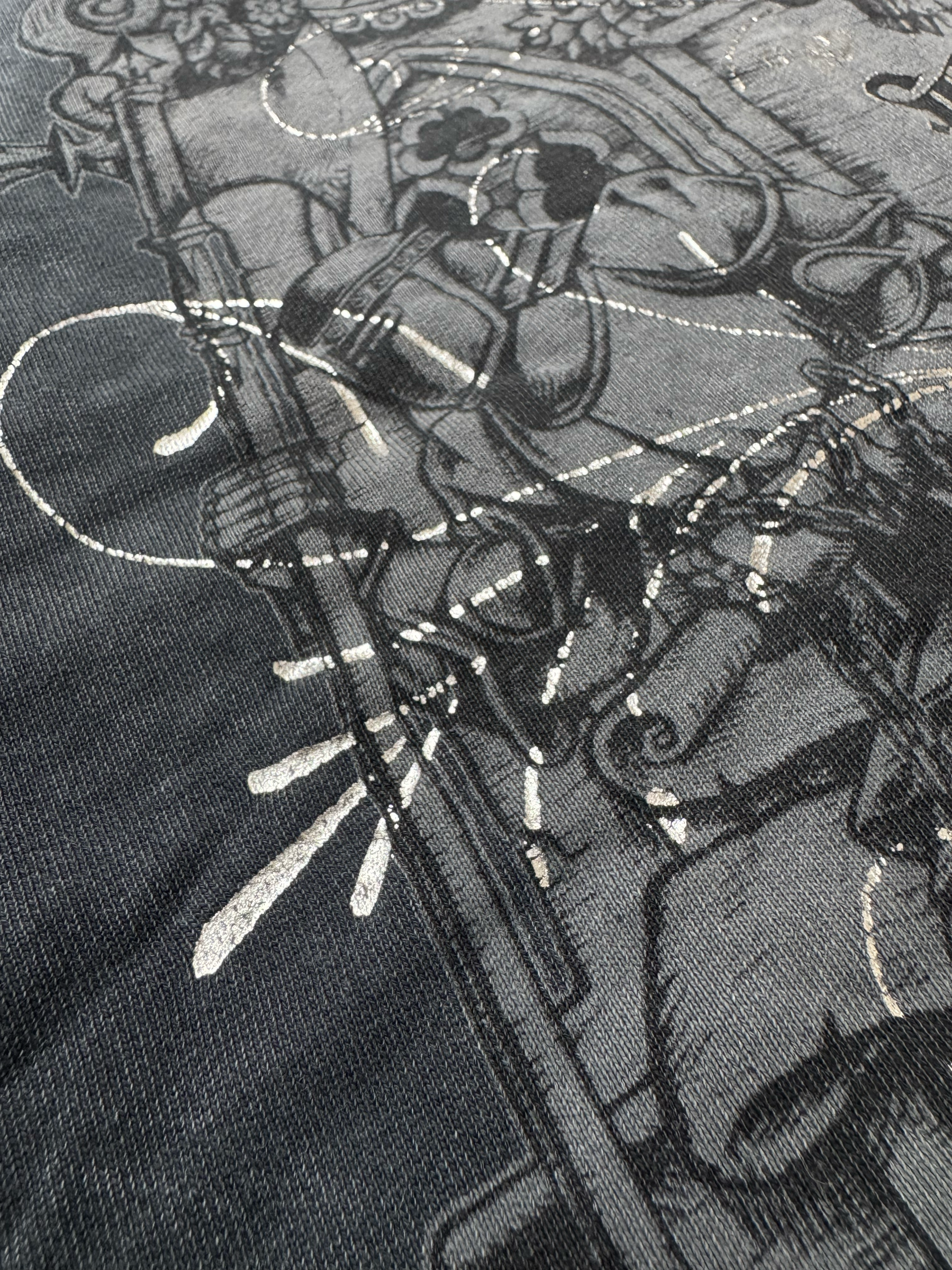 Rare Affliction Crowned Skull Zip Hoodie