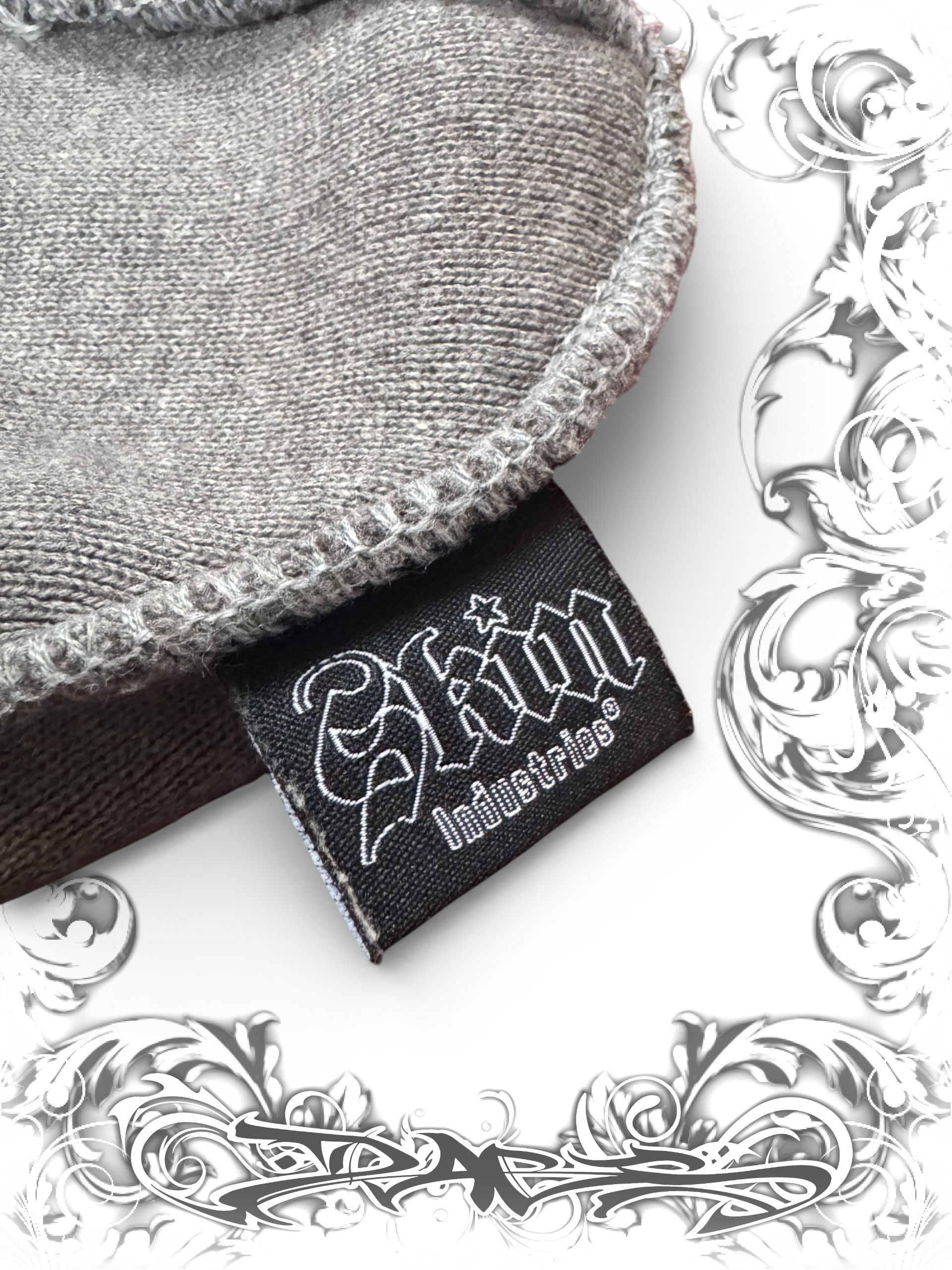 Rare Skin Industries Beanie Embellished with Rhinestones