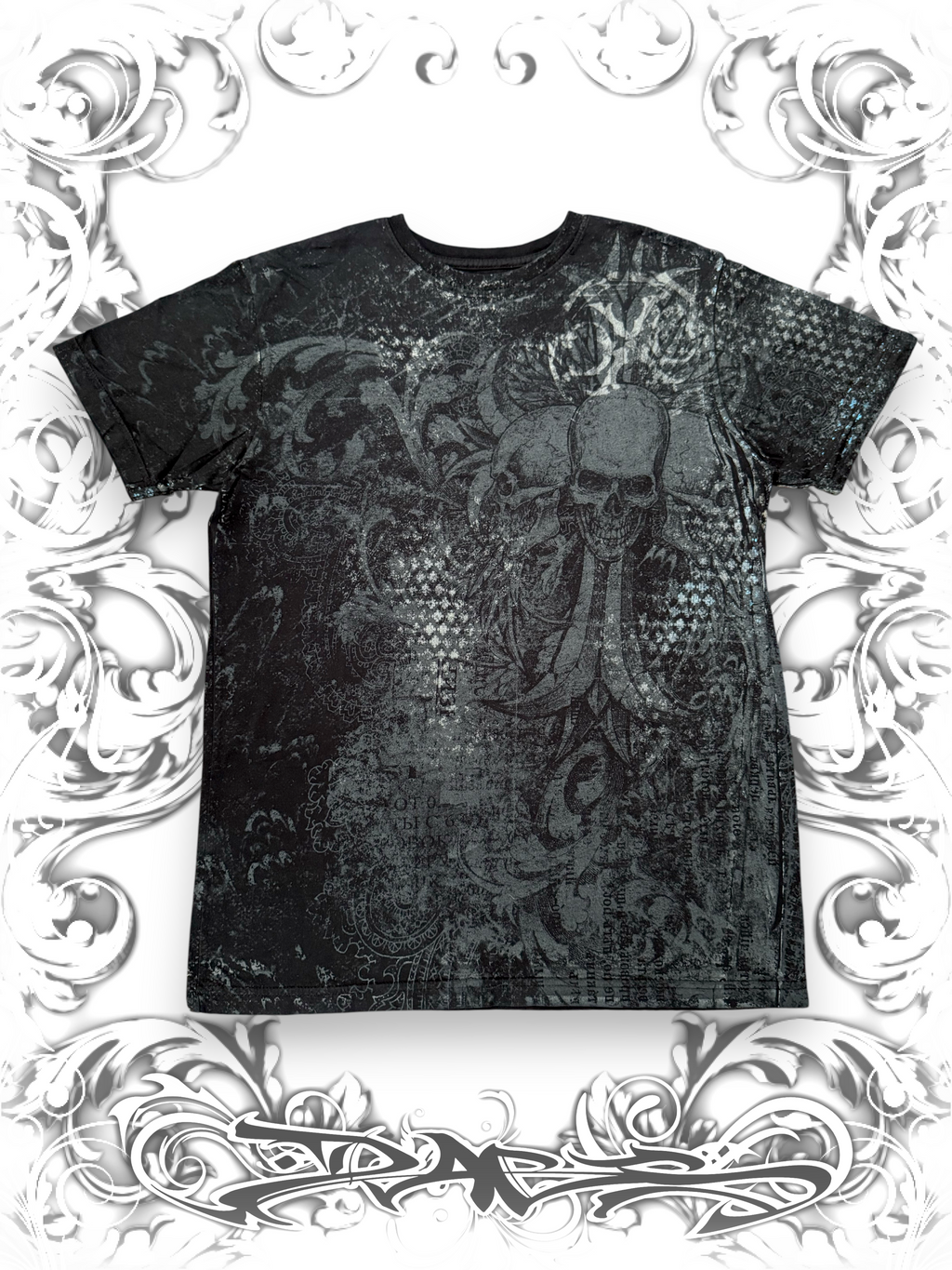 Xtreme Couture Triple Skull Grunge Shirt