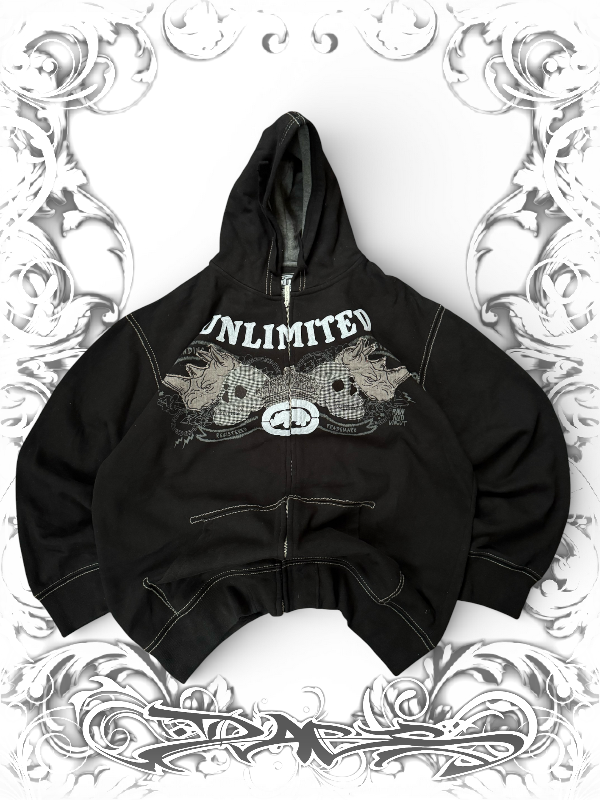 Ecko Unltd. Rhino Skull Zip Hoodie