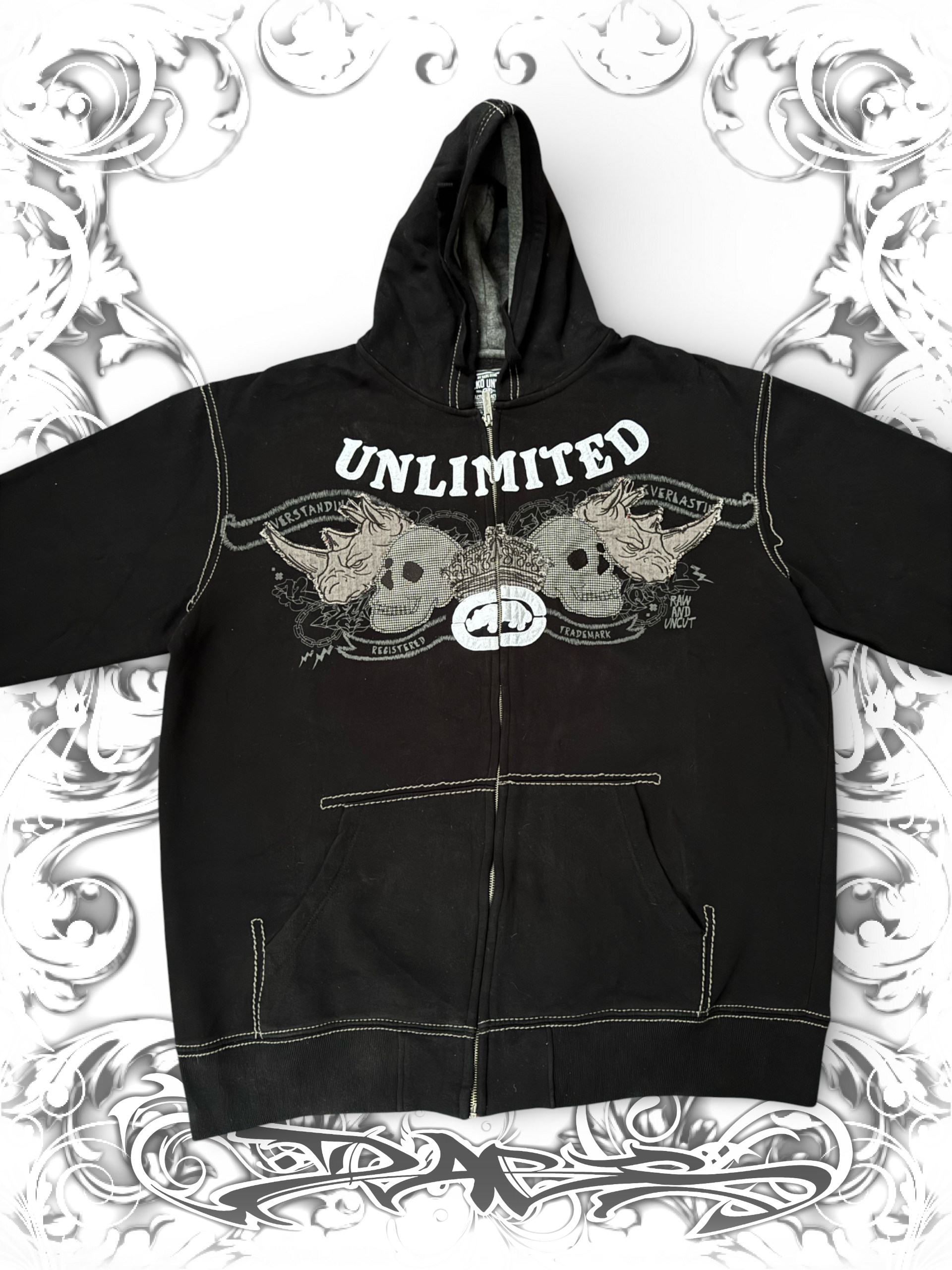 Ecko Unltd. Rhino Skull Zip Hoodie