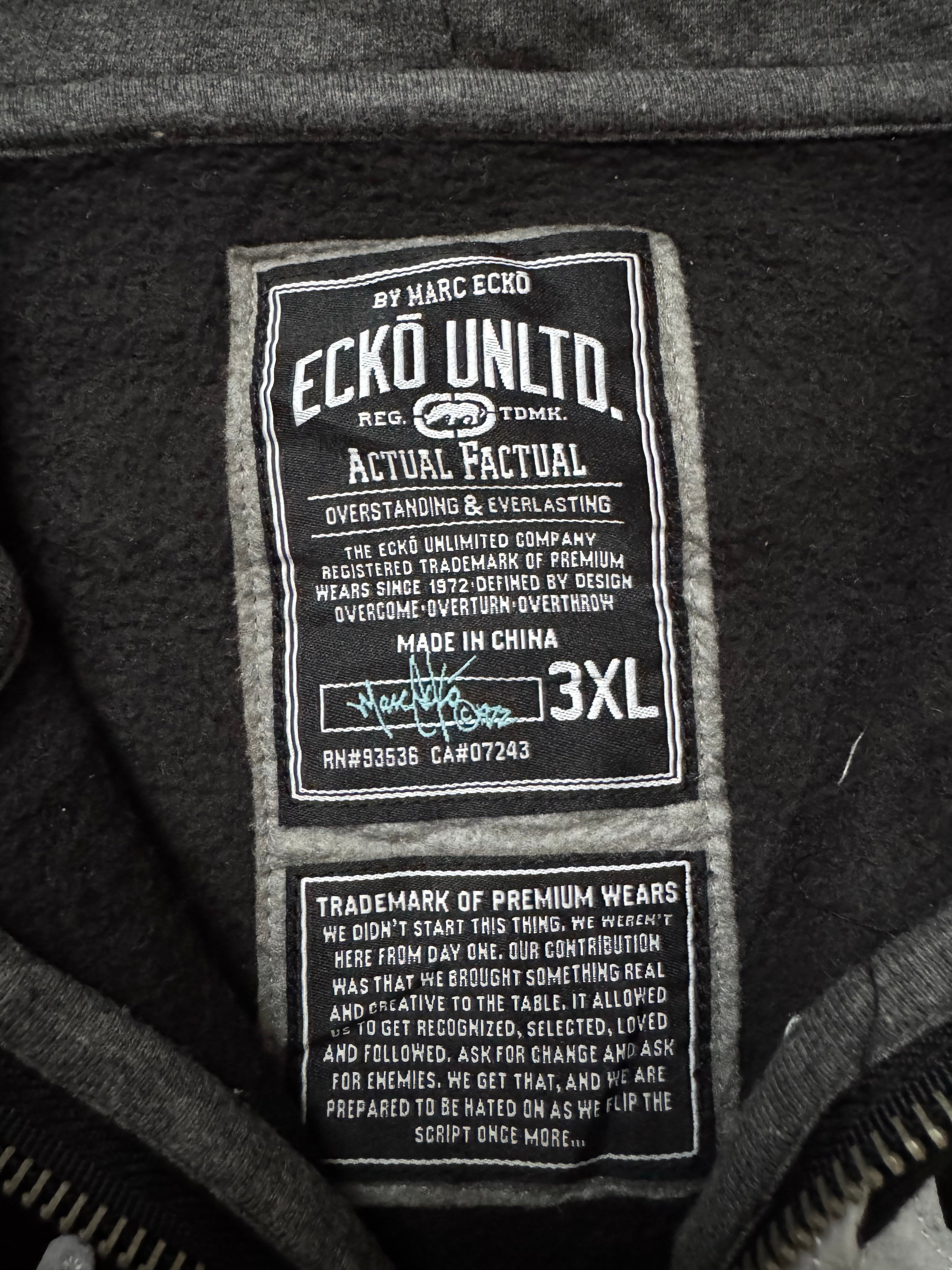 Ecko Unltd. Rhino Skull Zip Hoodie