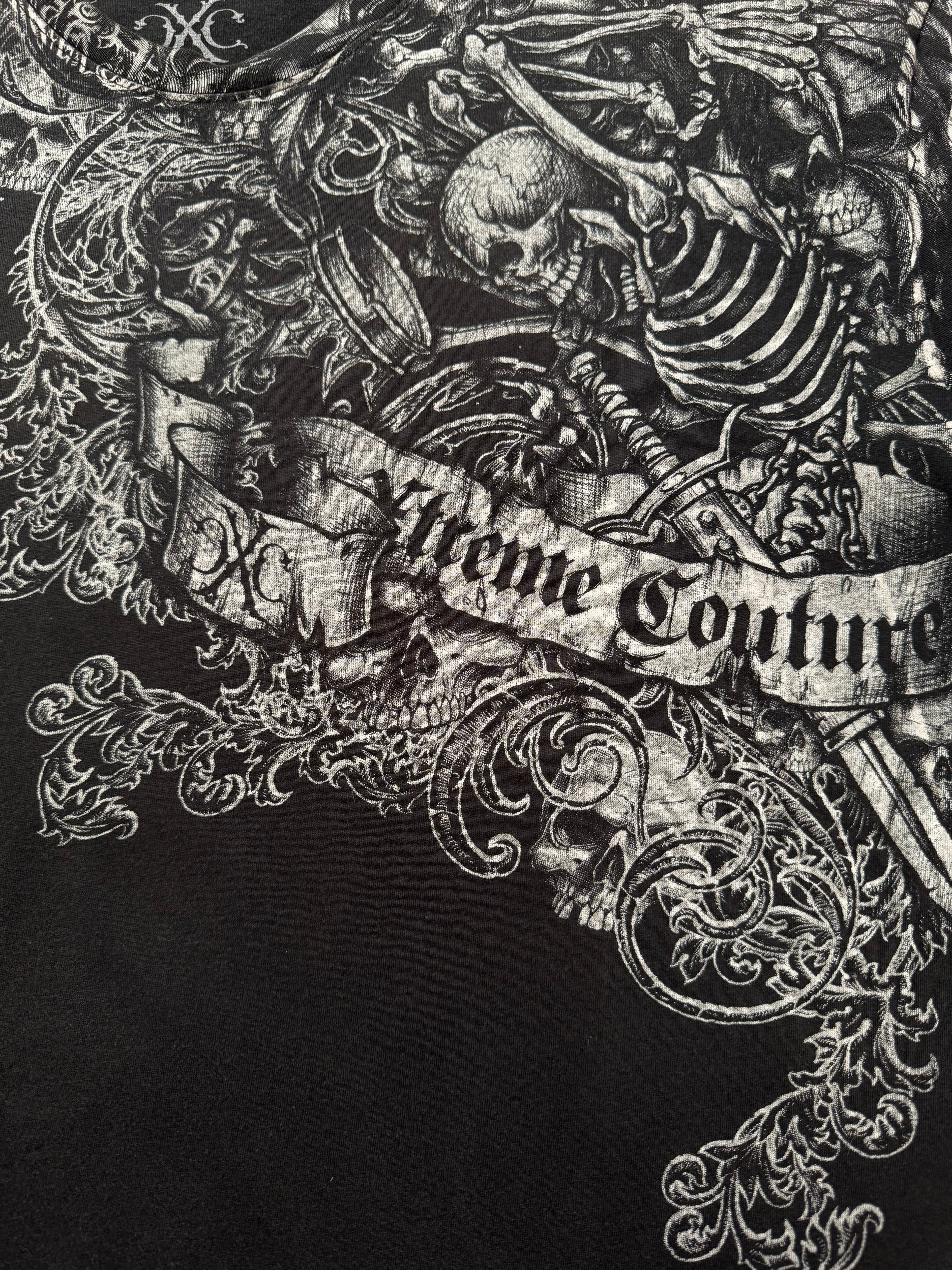 Rare Xtreme Couture Skullpile Shirt