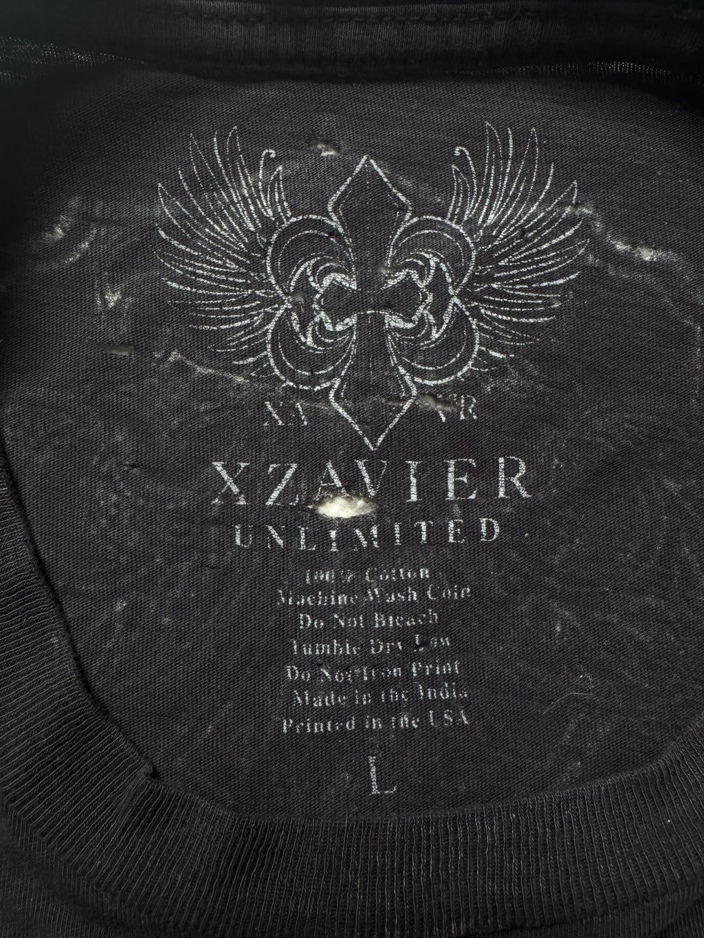 Xzavier Triple Skull Grunge Shirt