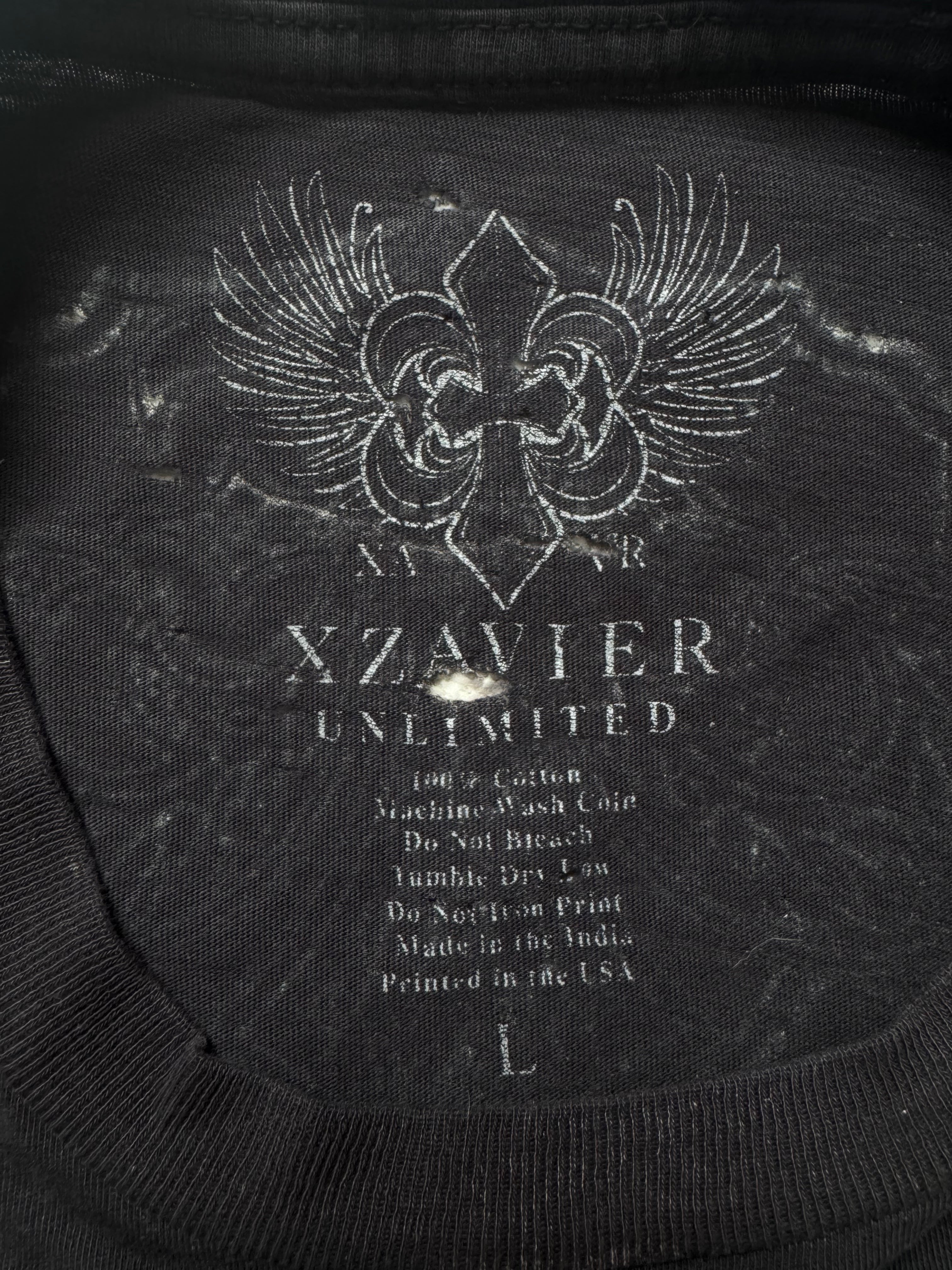 Xzavier Triple Skull Grunge Shirt