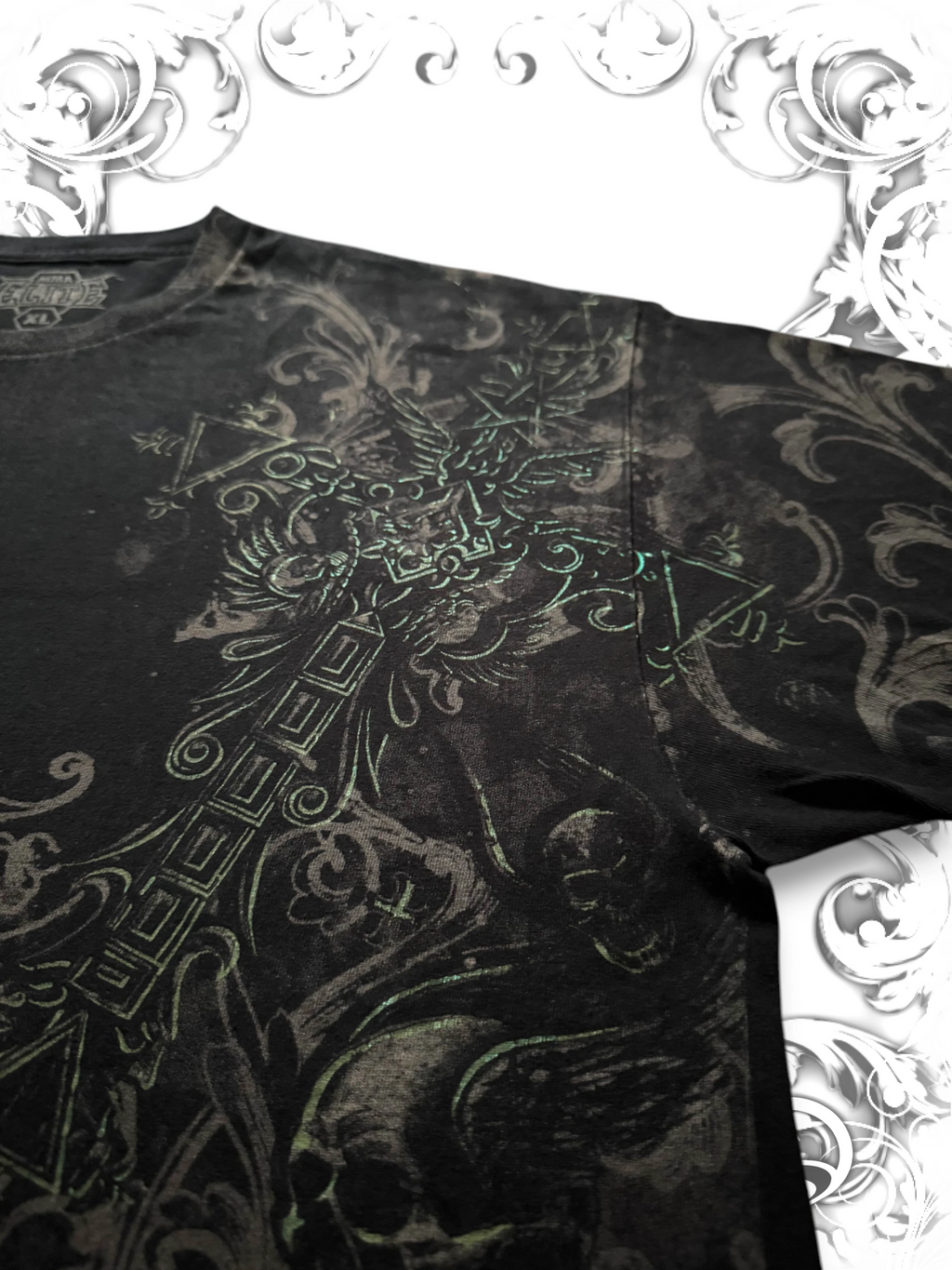 MMA Elite Embellished Cross 2000s T-Shirt