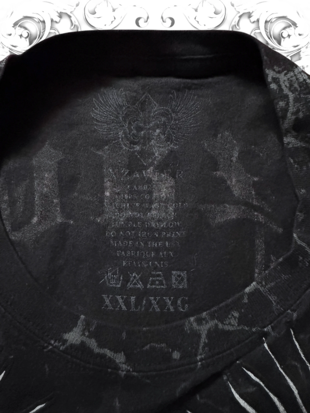 Xzavier Winged Skulls Grunge AOP T-Shirt