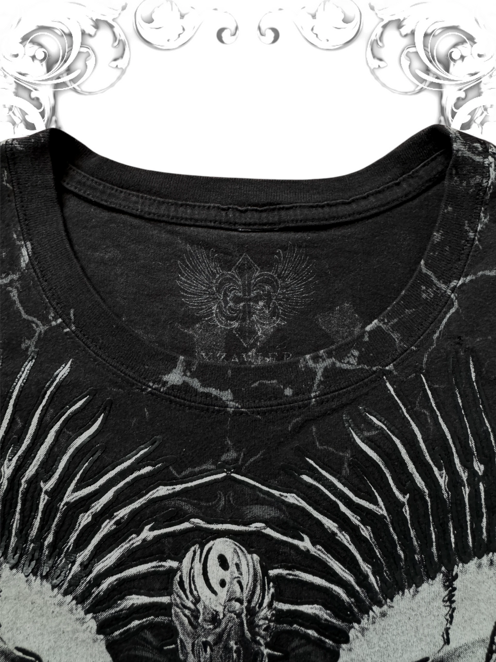 Xzavier Winged Skulls Grunge AOP T-Shirt