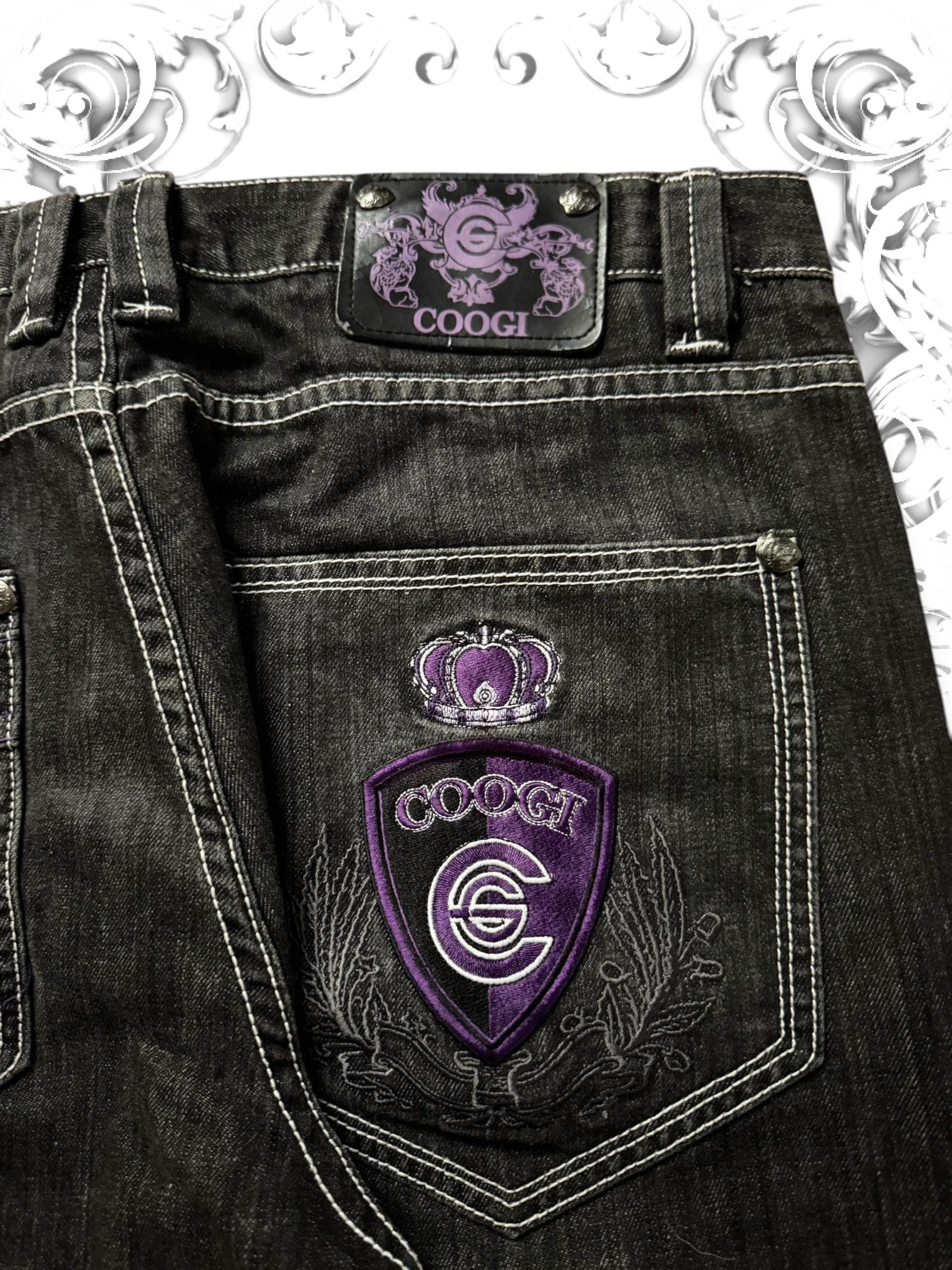 Coogi Embroidered Crown Vintage Baggy Pants
