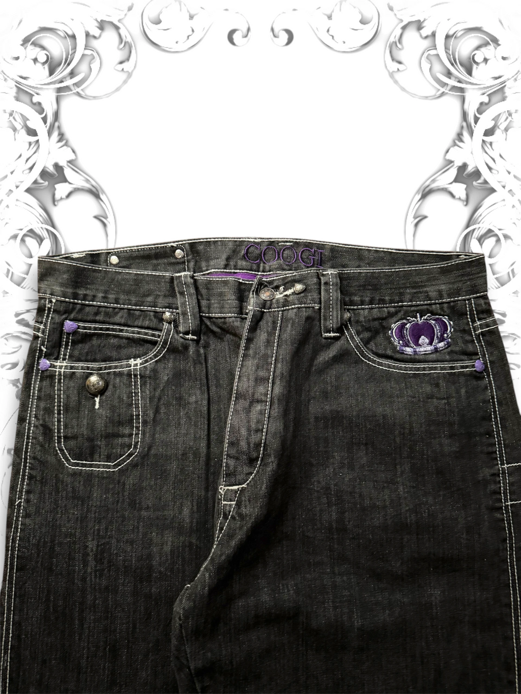 Coogi Embroidered Crown Vintage Baggy Pants