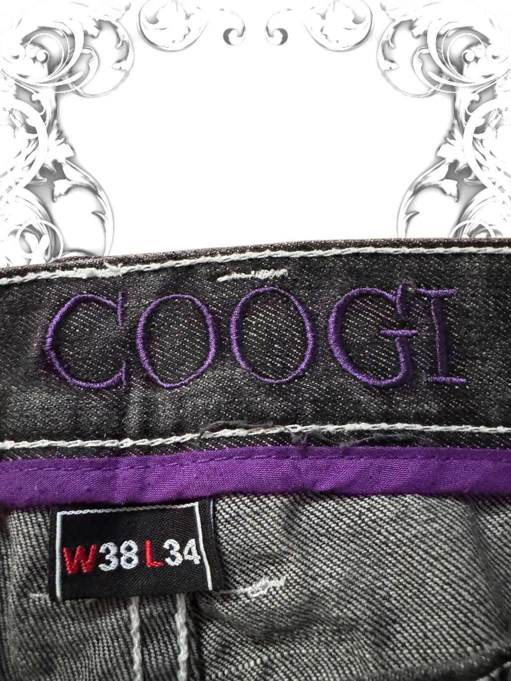 Coogi Embroidered Crown Vintage Baggy Pants