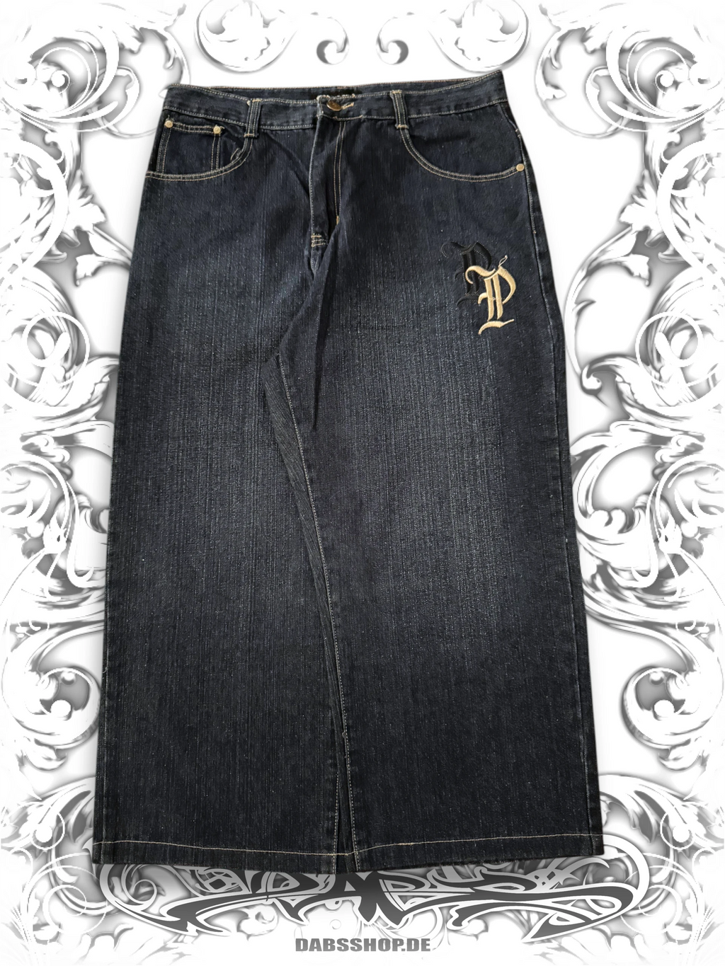 Pelle Pelle Embroidered Insignia Baggy Pants