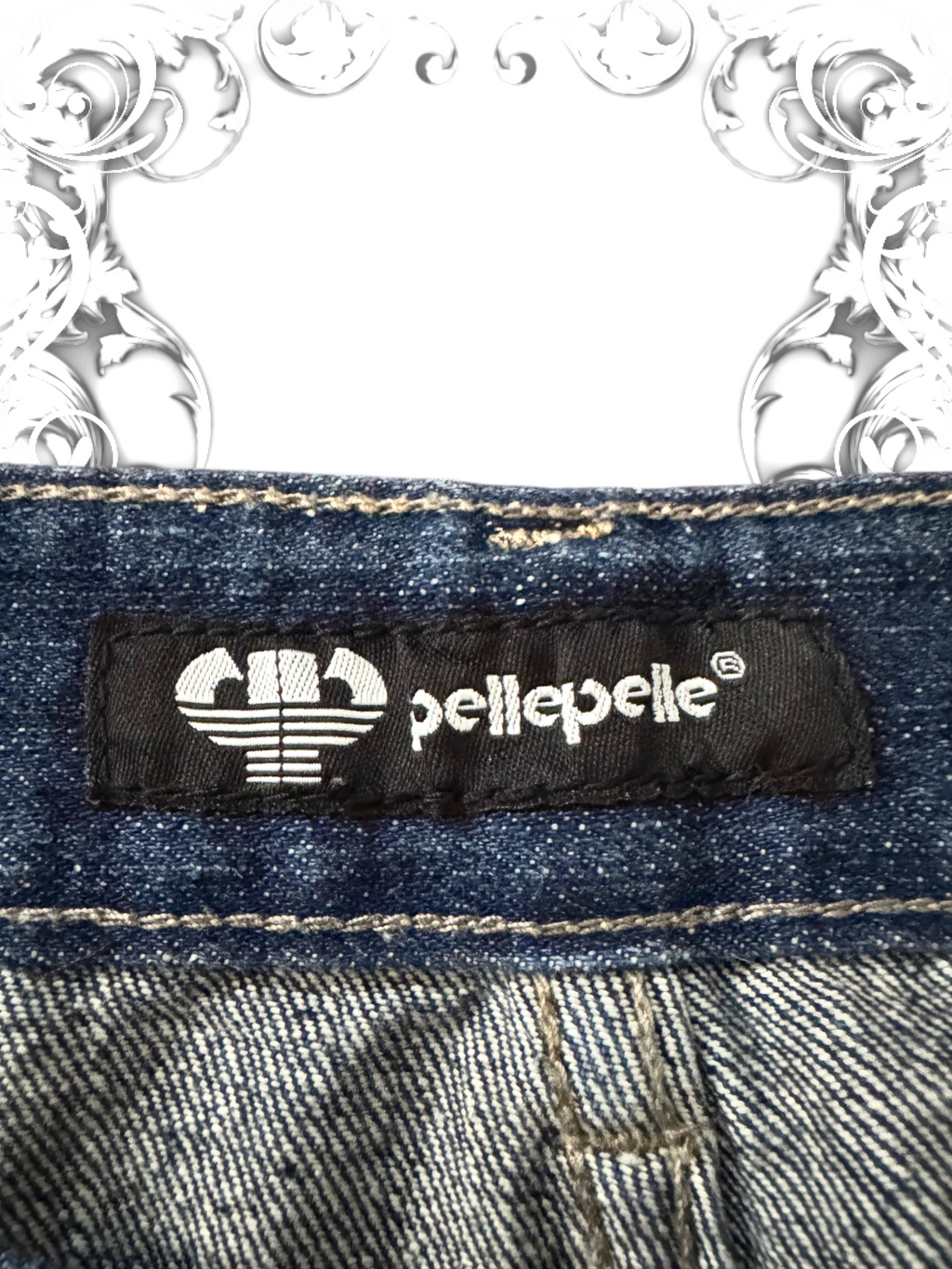 Pelle Pelle Embroidered Insignia Baggy Pants