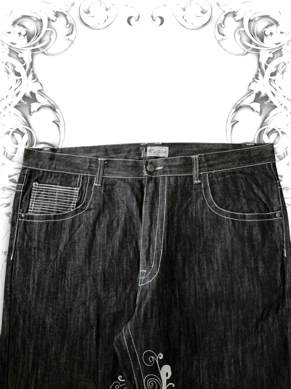 Russo Embroidered 2000s Baggy Pants