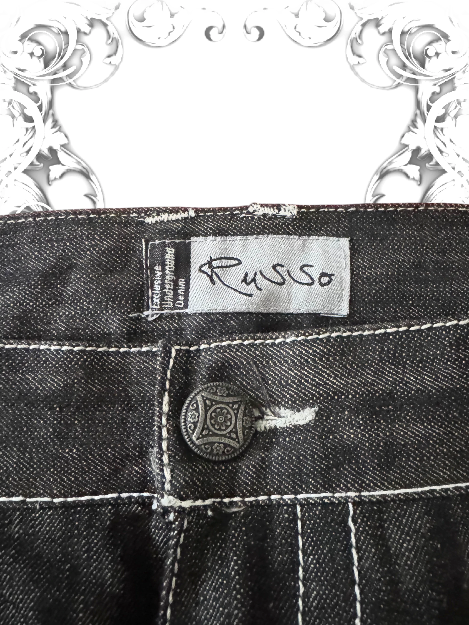 Russo Embroidered 2000s Baggy Pants